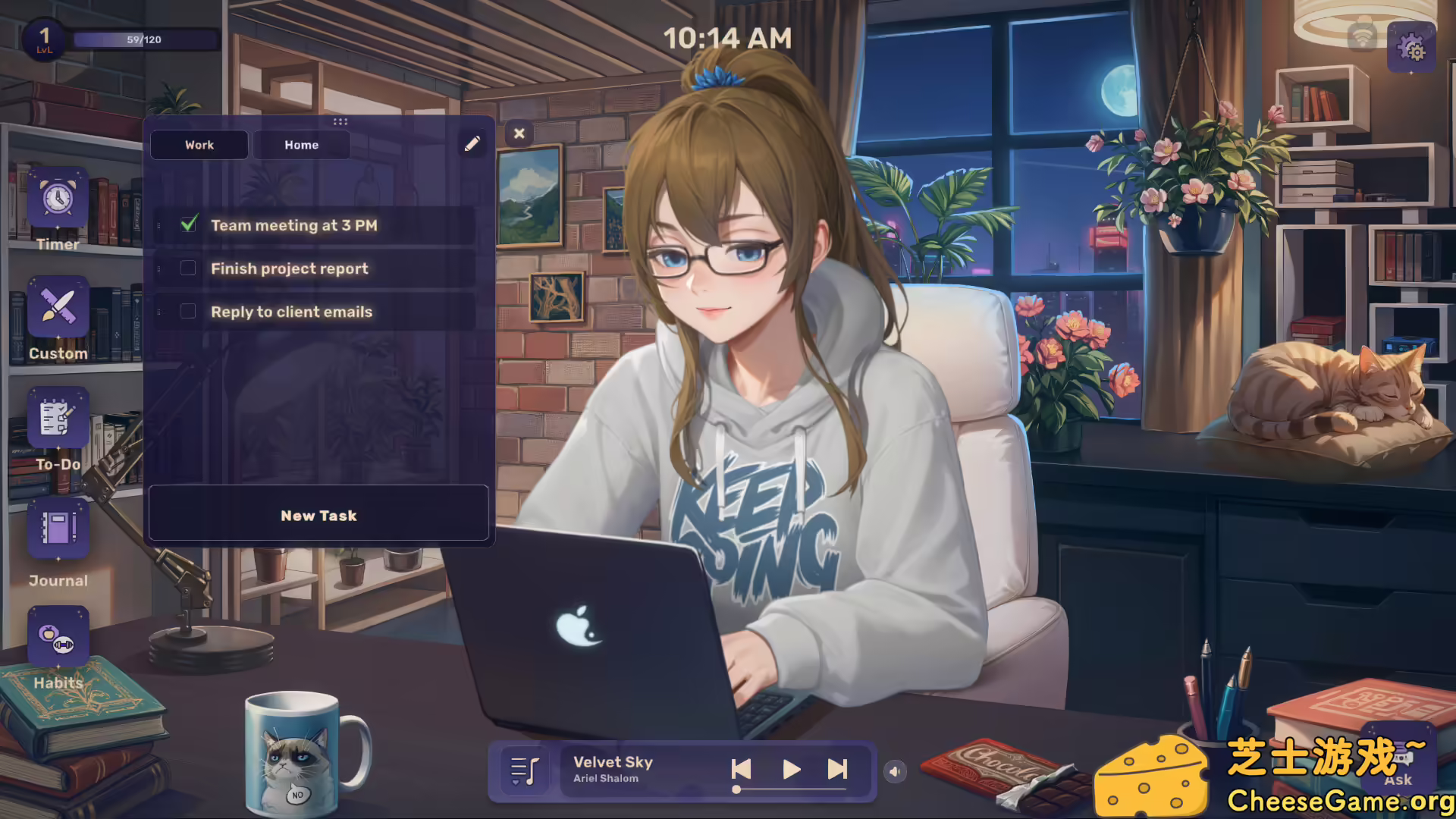 图片[3] [PC]Lo-Fi女孩：AI助手/Lo-Fi Girl: AI Assistant | 学习版单机游戏截图-CheeseGame-芝士游戏