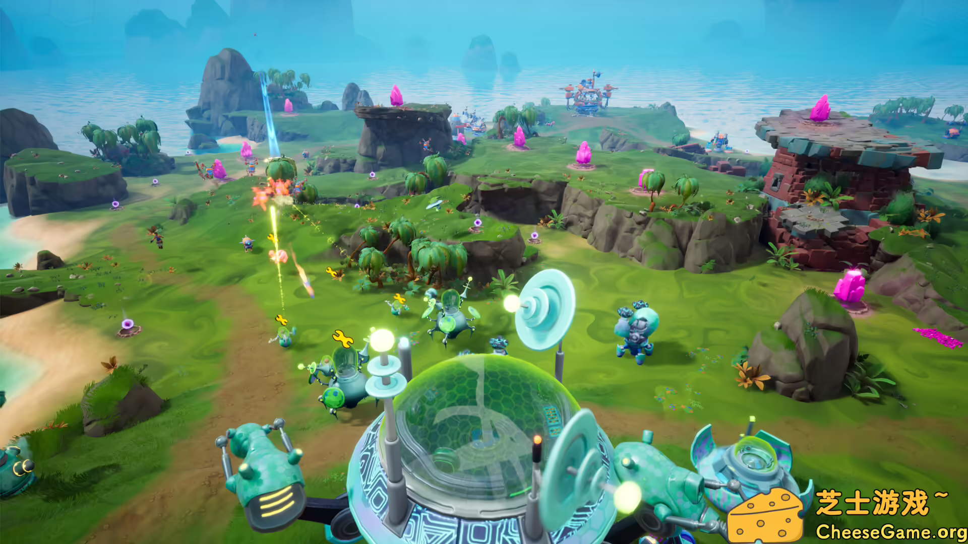 图片[1] [PC]脑怪来袭！脑晶保卫战/Chip ‘n Clawz vs. The Brainioids | 学习版单机游戏免费下载-CheeseGame-芝士游戏