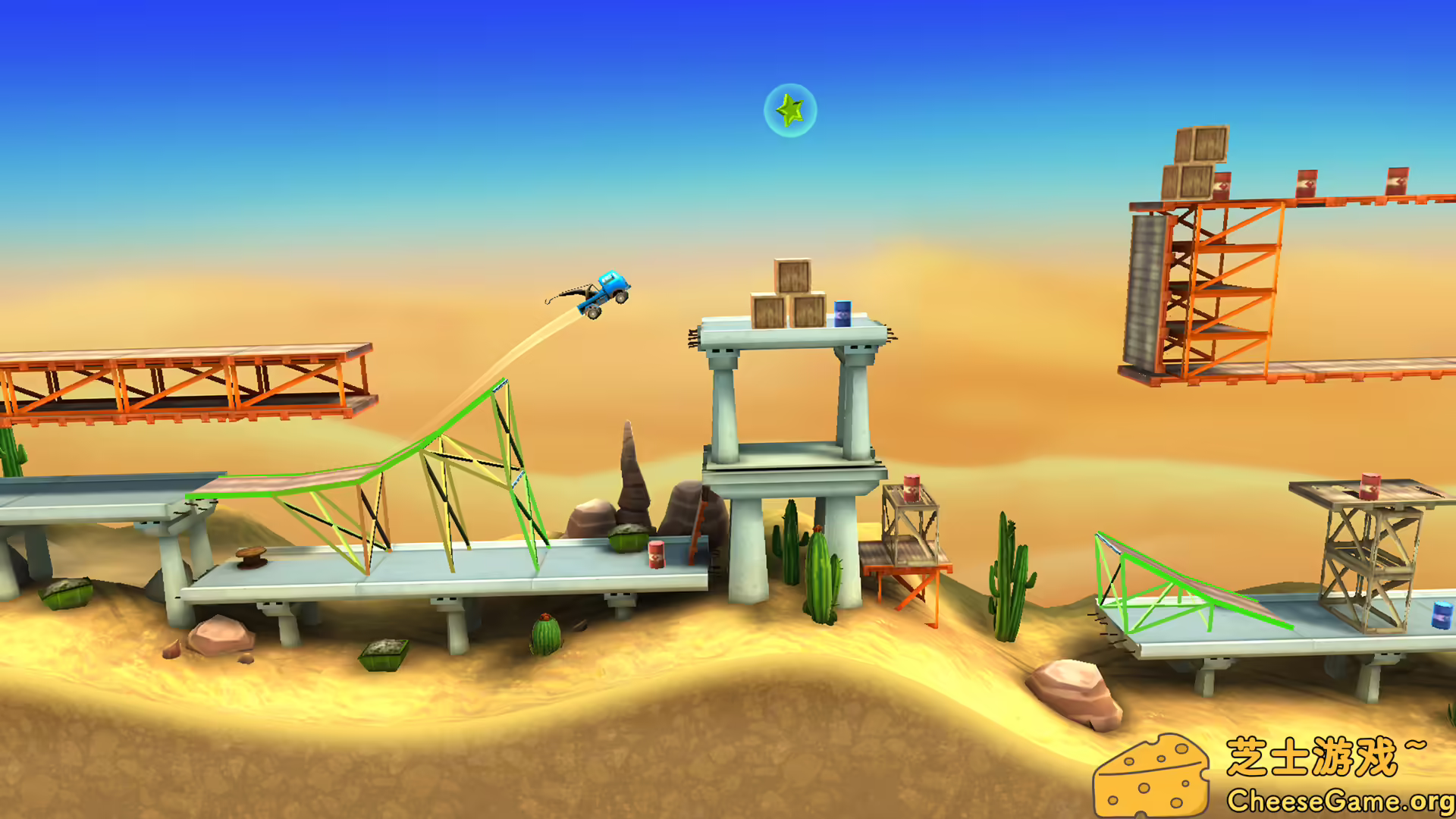 图片[3] [PC]桥梁建造师：特技/Bridge Constructor Stunts | 学习版单机游戏免费下载-CheeseGame-芝士游戏