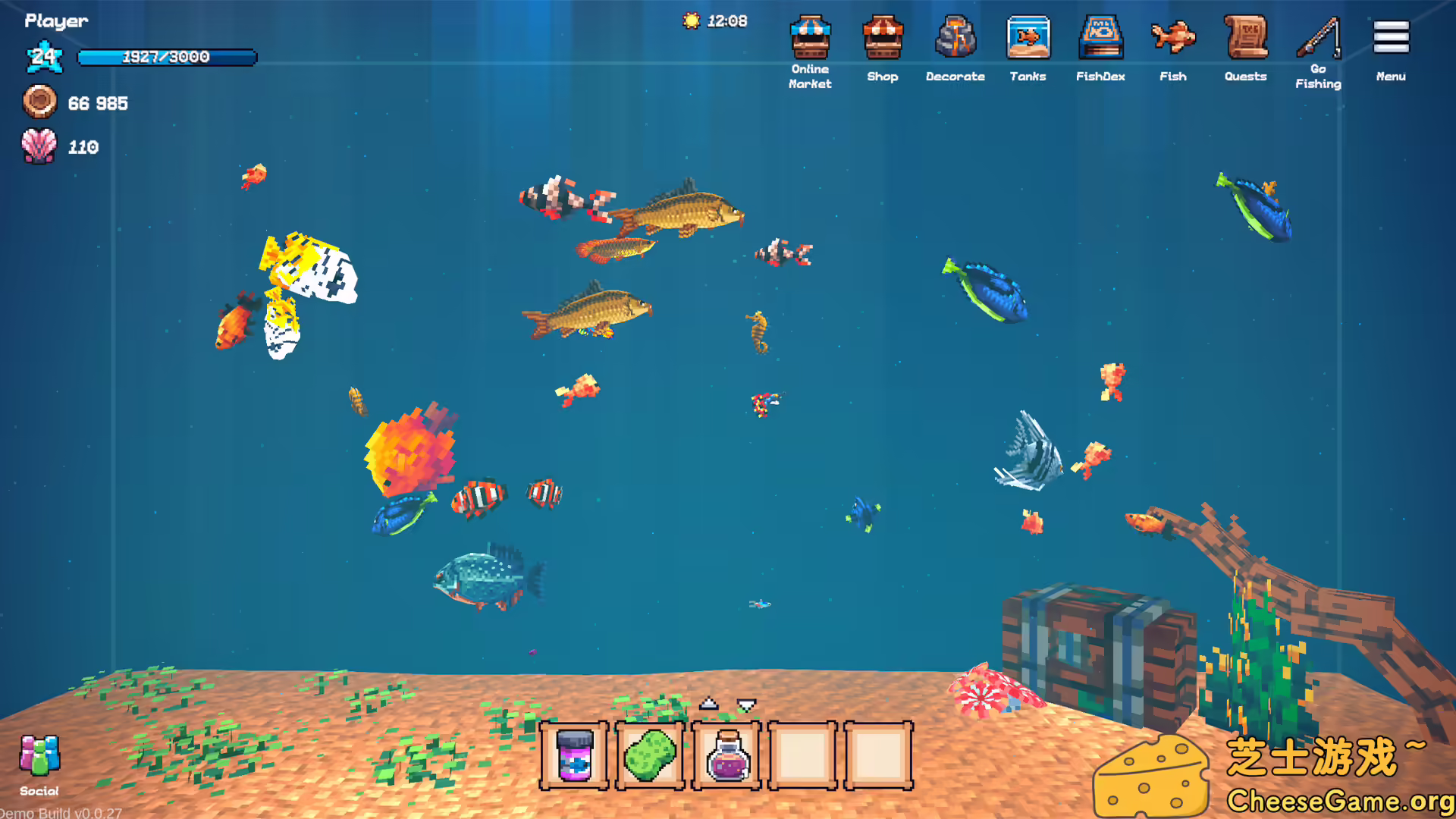 图片[1] [PC]全球鱼友俱乐部：放置好时光/Tiny Aquarium: Social Fishkeeping | 学习版单机游戏截图-CheeseGame-芝士游戏