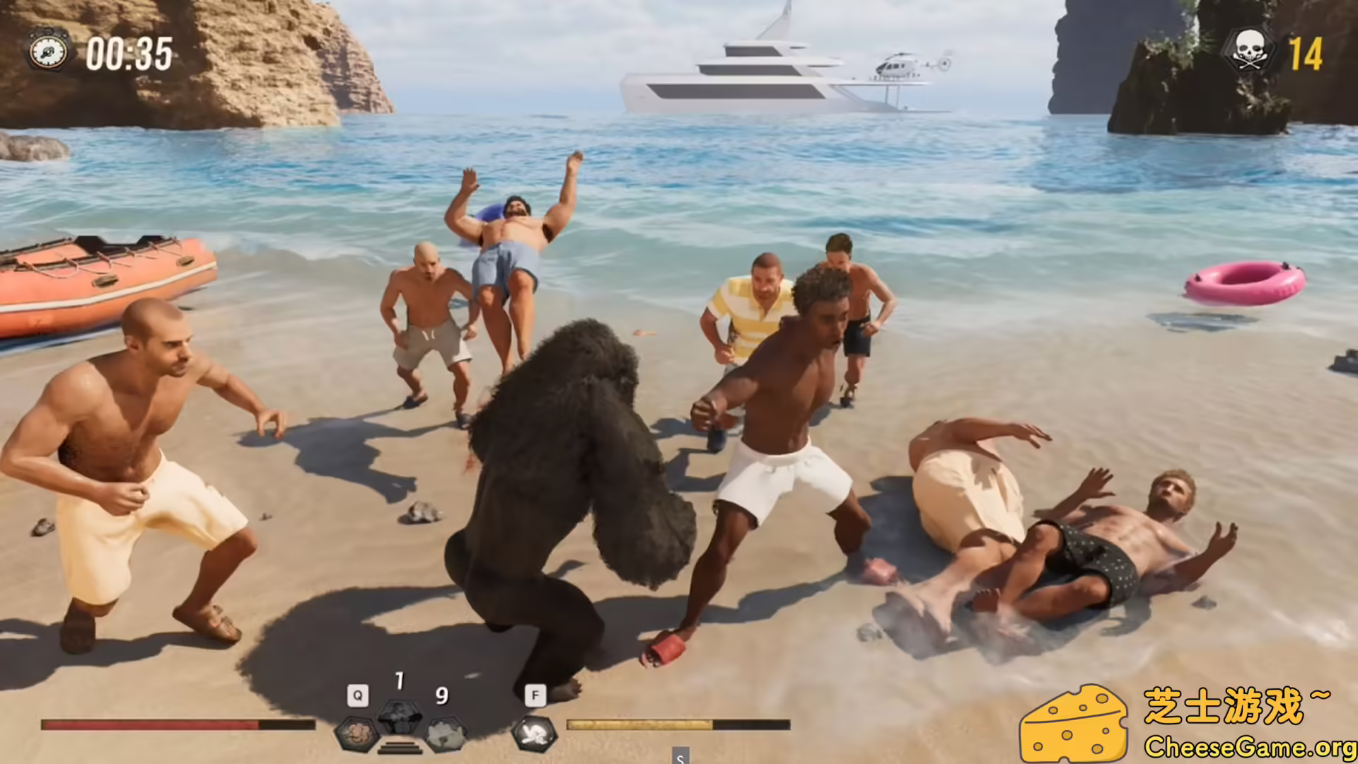 图片[1] [PC]猩猩对战100个男人/Gorilla Vs 100 Men | 游戏截图-CheeseGame-芝士游戏