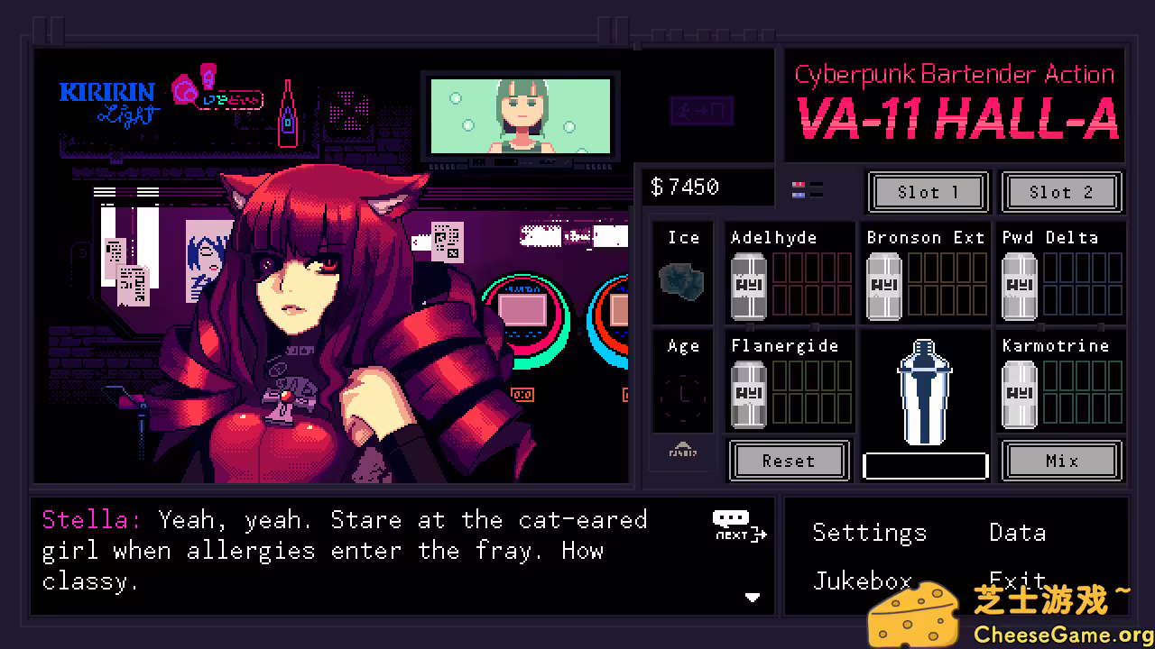 图片[3] [PC]VA-11 HALL-A：赛博朋克酒保行动/VA-11 Hall-A: Cyberpunk Bartender Action | 游戏截图-CheeseGame-芝士游戏