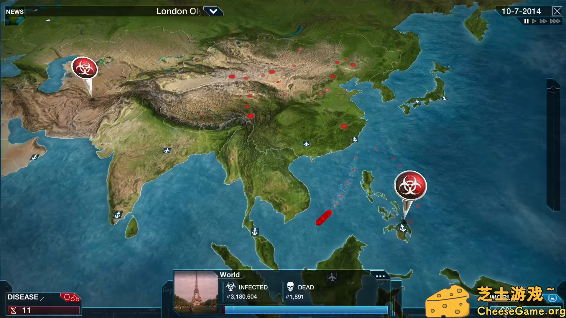 图片[3] [PC]瘟疫公司：物竞天择/瘟疫公司：进化/Plague Inc: Evolved | 游戏截图-CheeseGame-芝士游戏