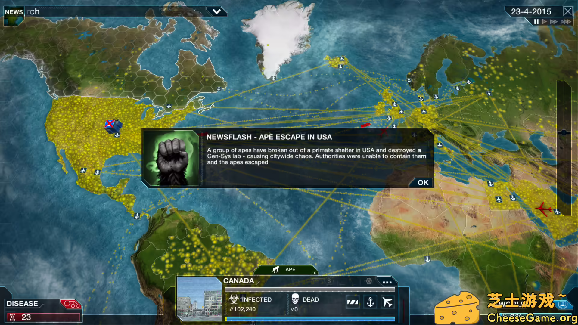 图片[5] [PC]瘟疫公司：物竞天择/瘟疫公司：进化/Plague Inc: Evolved | 游戏截图-CheeseGame-芝士游戏