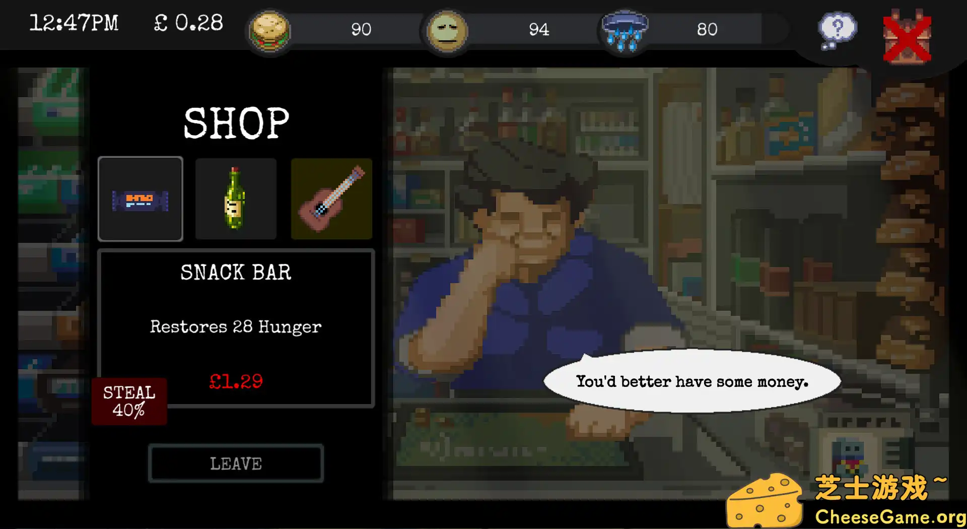 图片[5] [PC]CHANGE：无家可归的生存体验/CHANGE: A Homeless Survival Experience | 游戏截图-CheeseGame-芝士游戏