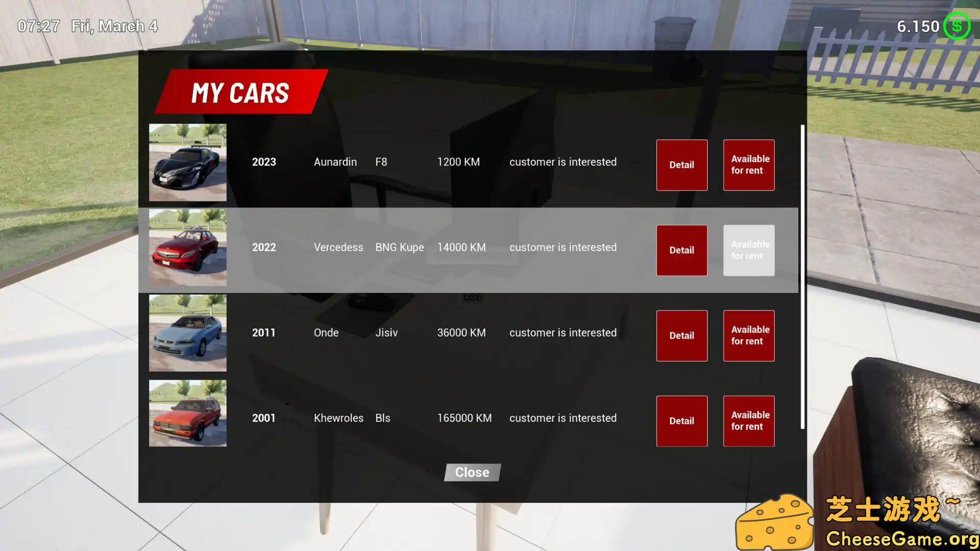 图片[2] [PC]租车模拟24/Rent A Car Simulator 24 | 游戏截图-CheeseGame-芝士游戏