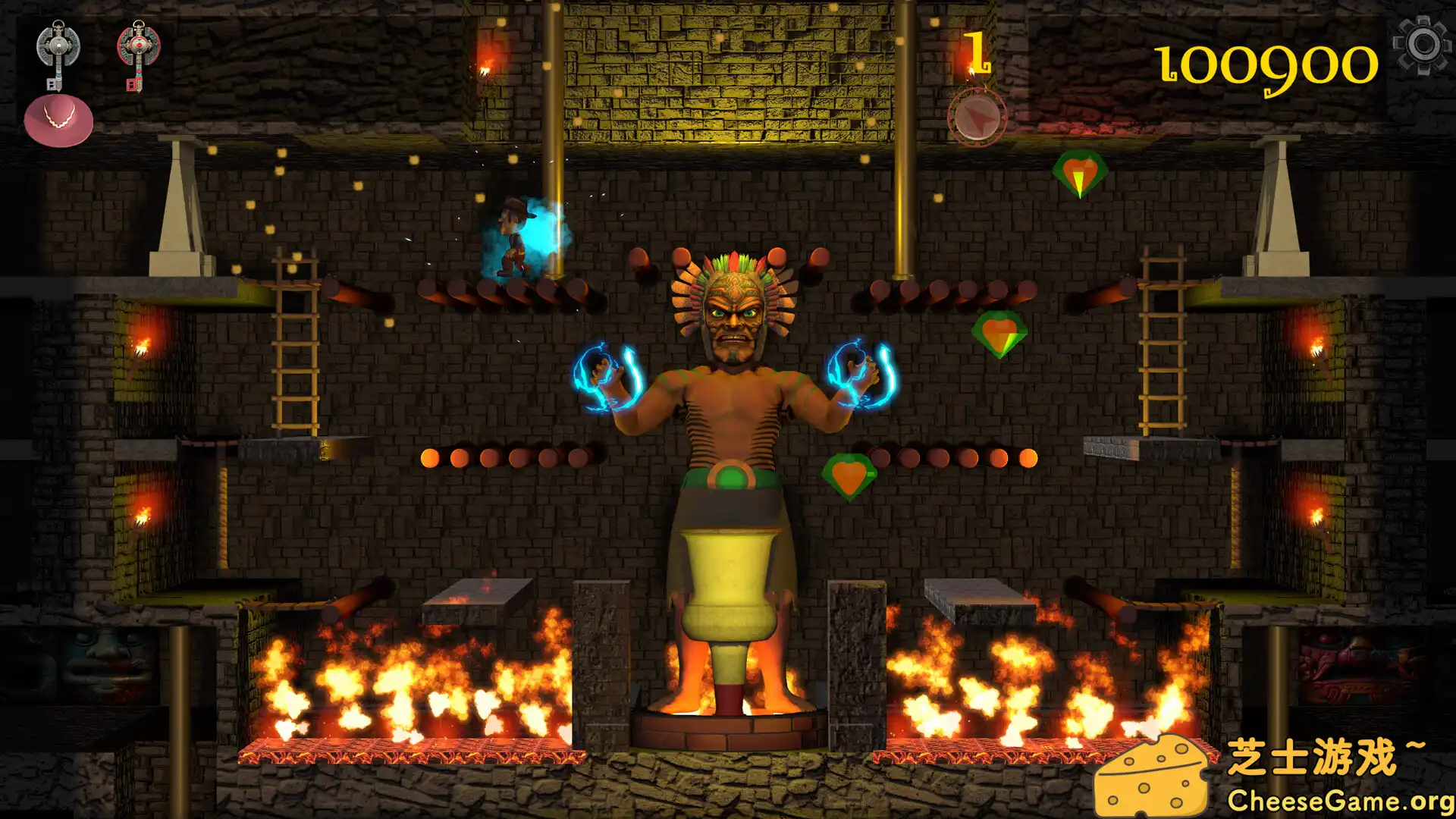 图片[2] [PC]蒙特祖玛的复仇：40周年版/Montezuma\'s Revenge - The 40th Anniversary Edition | 游戏截图