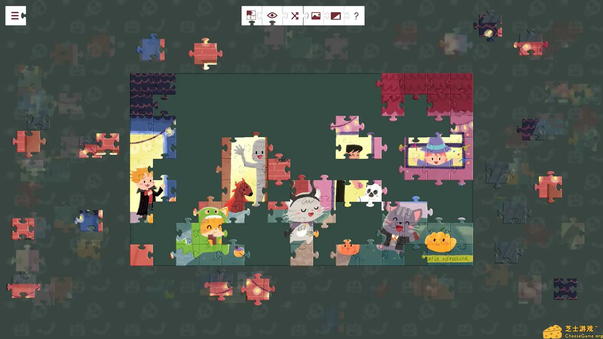 图片[1] [PC]好友在万圣节/Buddy and Friends on Halloween | 游戏截图