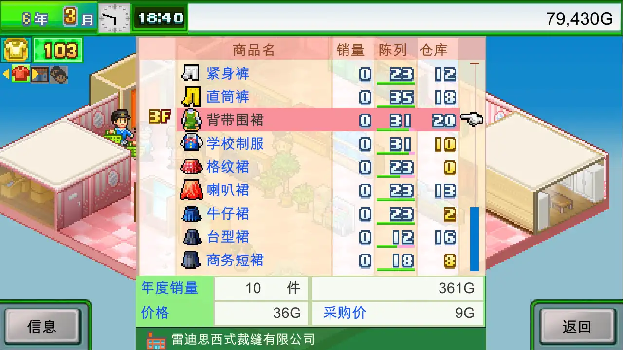 [PC]时尚洋品店物语/Pocket Clothier