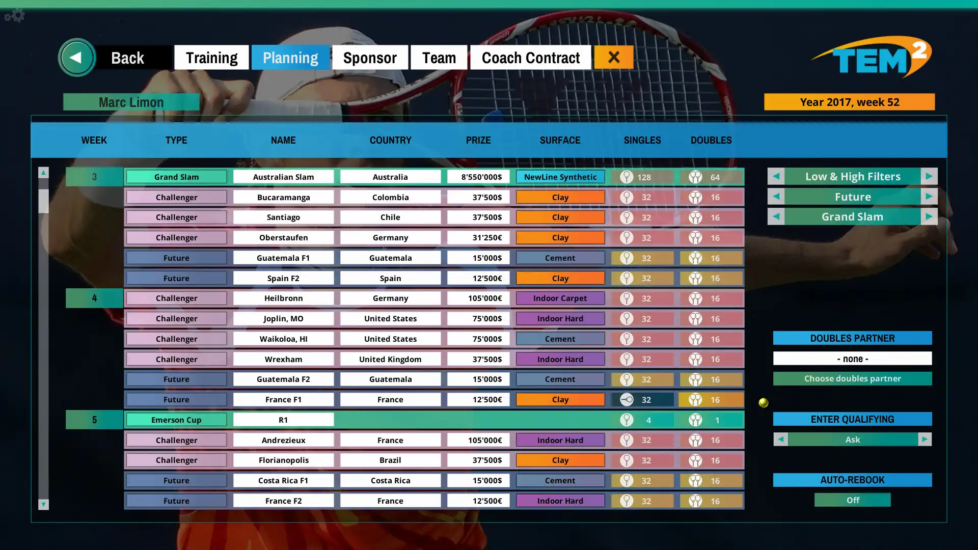 [PC]网球精英经理2/Tennis Elbow Manager 2