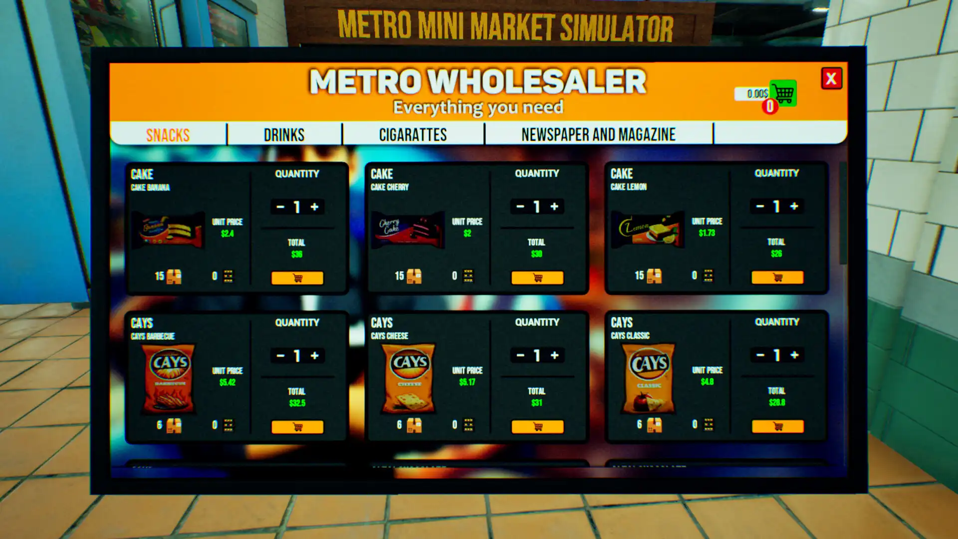 [PC]地铁迷你市场模拟器/Metro Mini Market Simulator