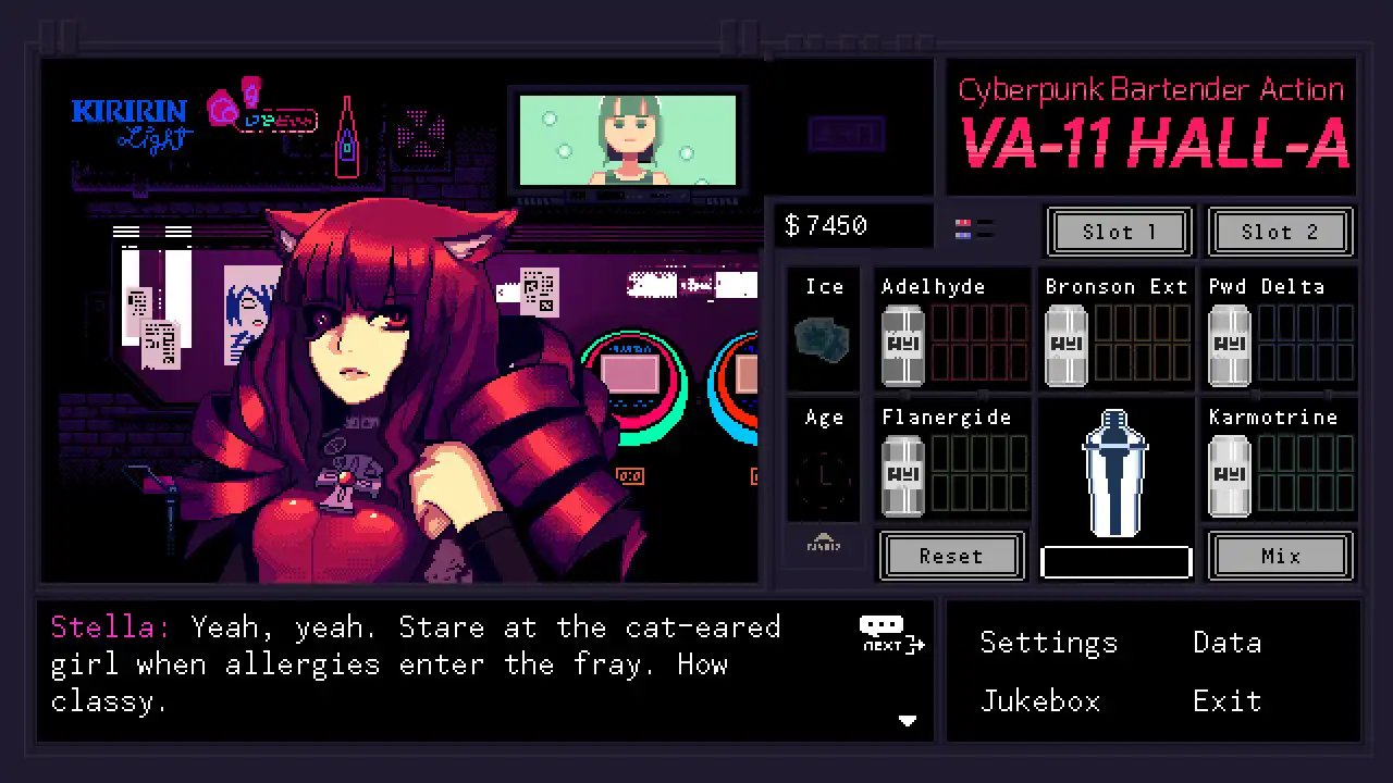 [PC]VA-11 HALL-A：赛博朋克酒保行动/VA-11 Hall-A: Cyberpunk Bartender Action
