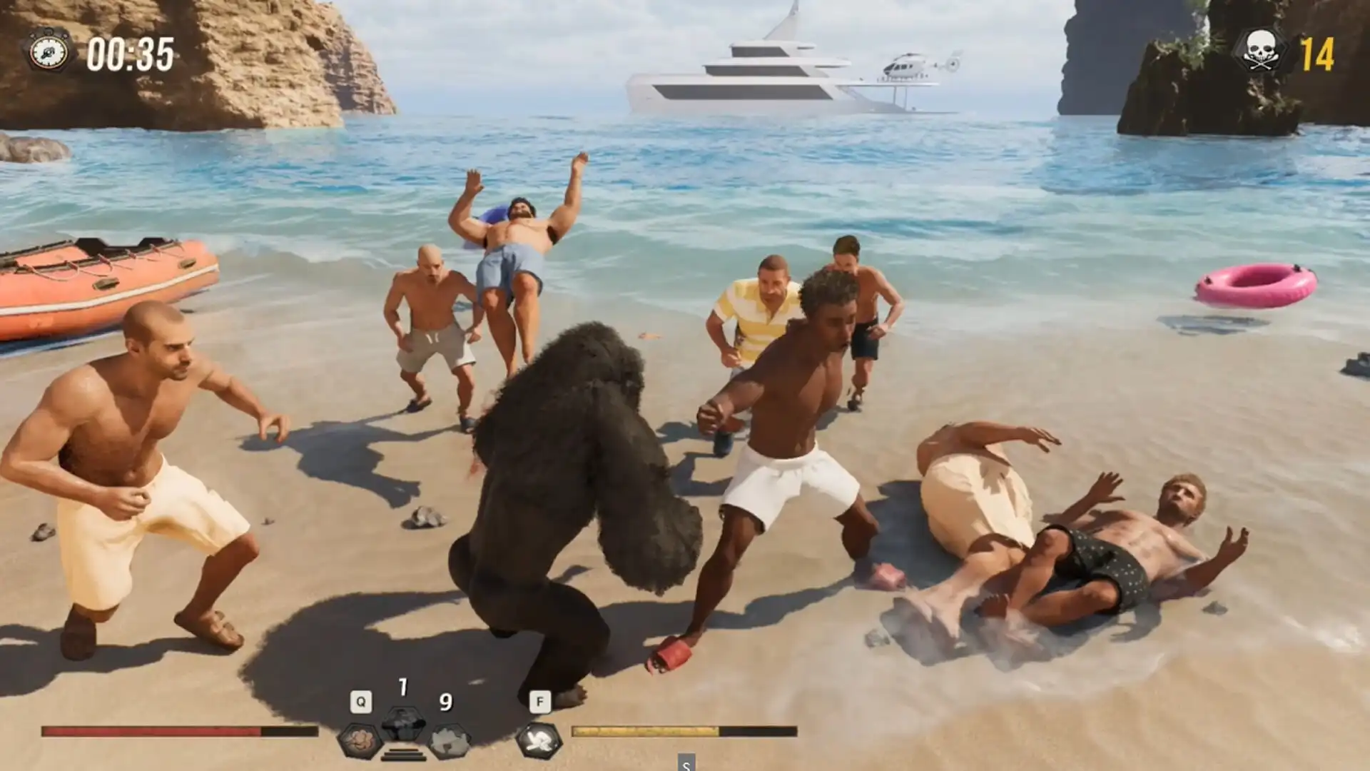 图片[1]-[PC]猩猩对战100个男人/Gorilla Vs 100 Men-芝士游戏
