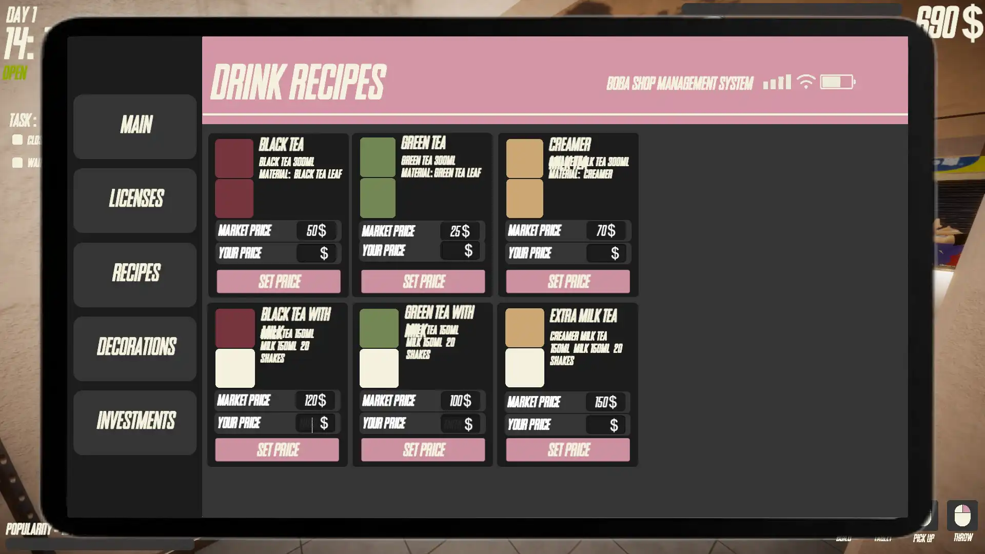 图片[5]-[PC]奶茶店模拟器/Boba Tea Shop Simulator-芝士游戏