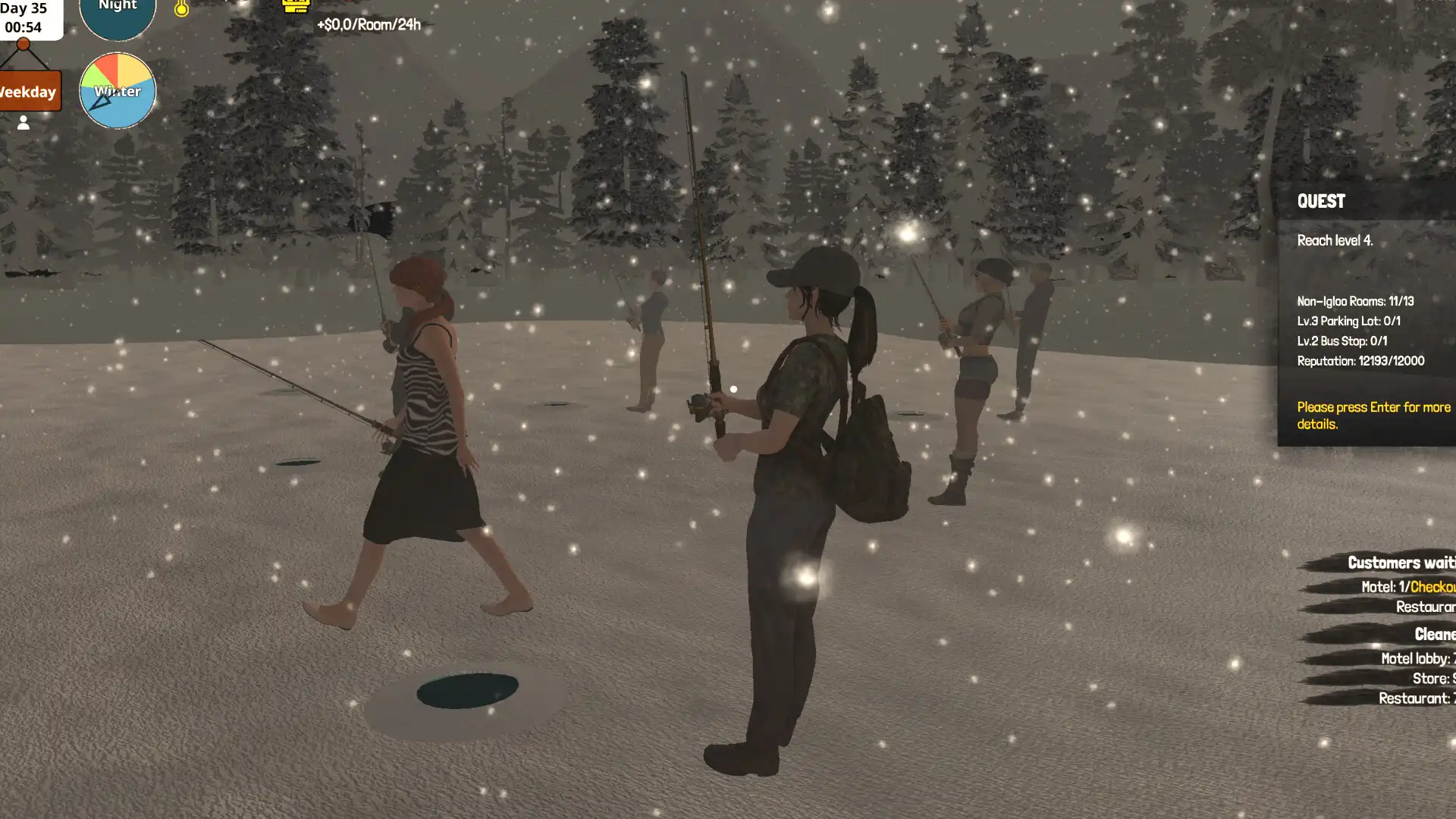 图片[3]-[PC]北极汽车旅馆模拟器/Arctic Motel Simulator-芝士游戏