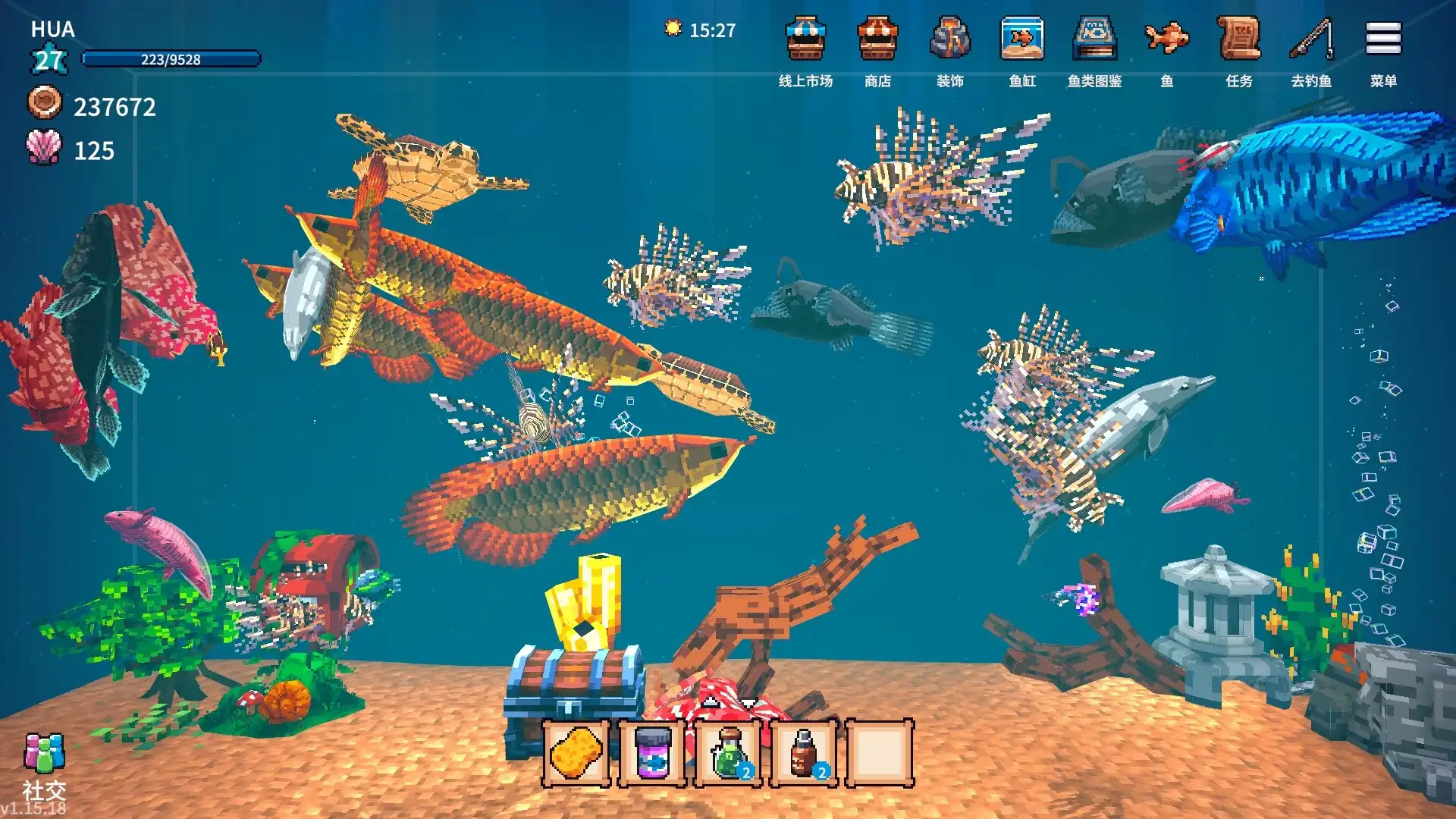 图片[1]-[PC]全球鱼友俱乐部：放置好时光/Tiny Aquarium: Social Fishkeeping-芝士游戏