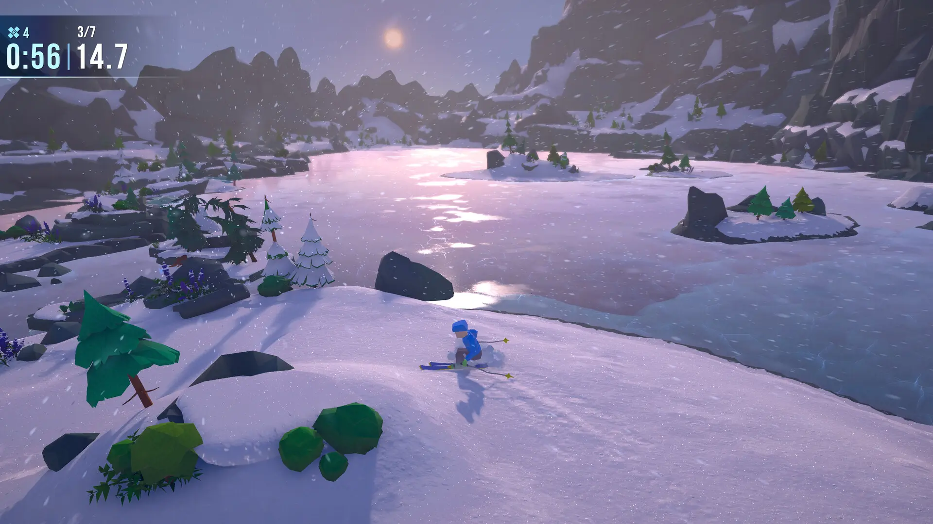 孤山之旅:雪地骑行/Lonely Mountains: Snow Riders 游戏截图