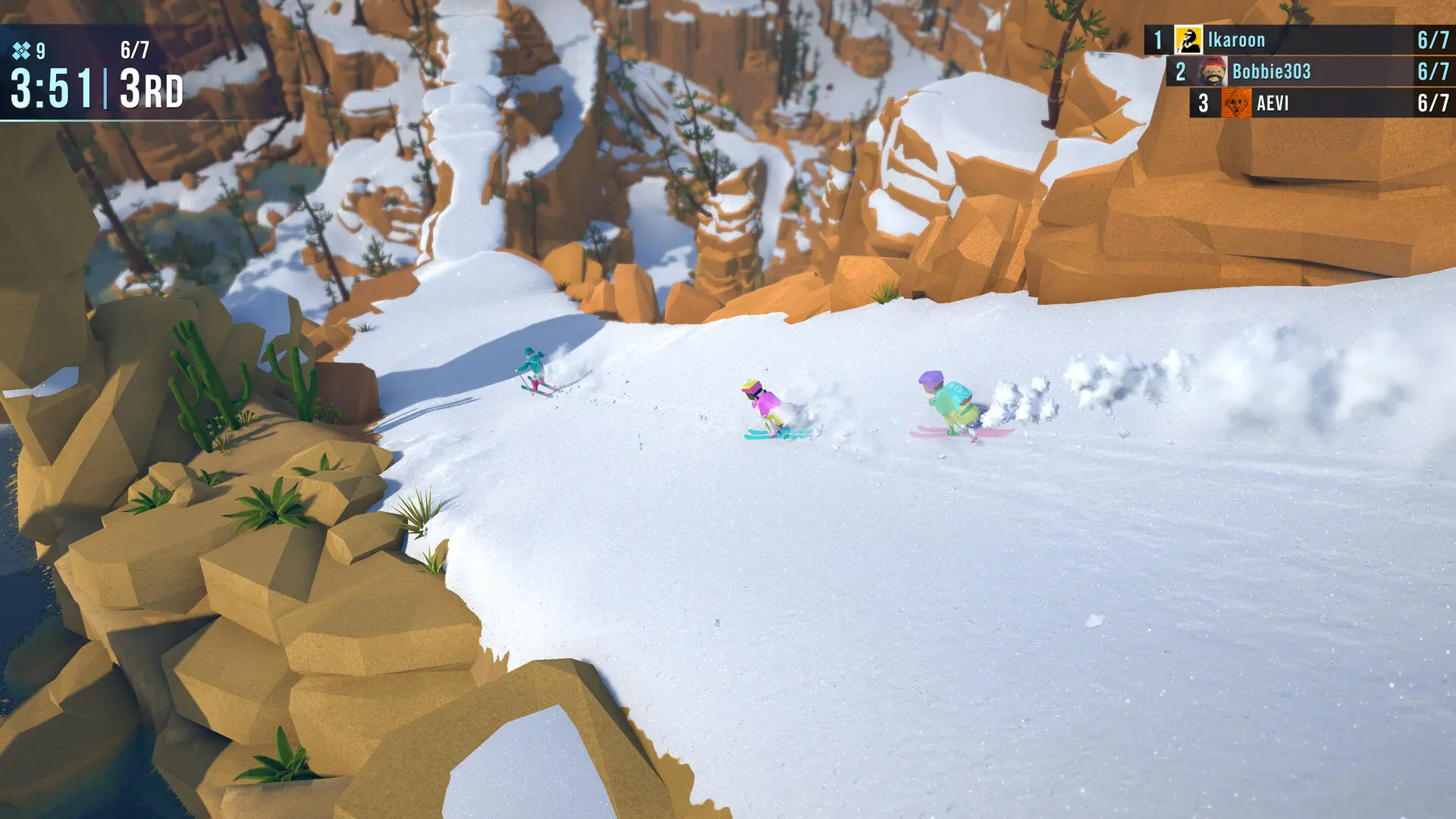 孤山之旅:雪地骑行/Lonely Mountains: Snow Riders 游戏截图