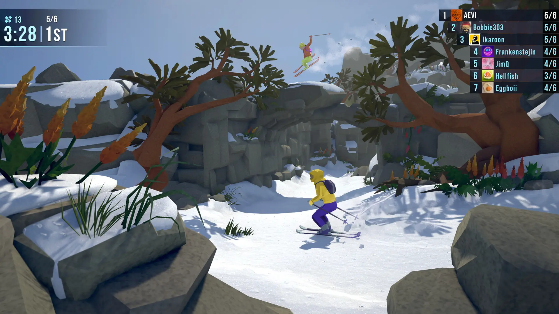 孤山之旅:雪地骑行/Lonely Mountains: Snow Riders 游戏截图