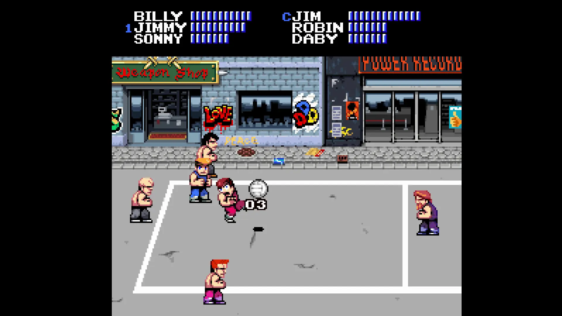 双截龙躲避球/Double Dragon Dodgeball 游戏截图