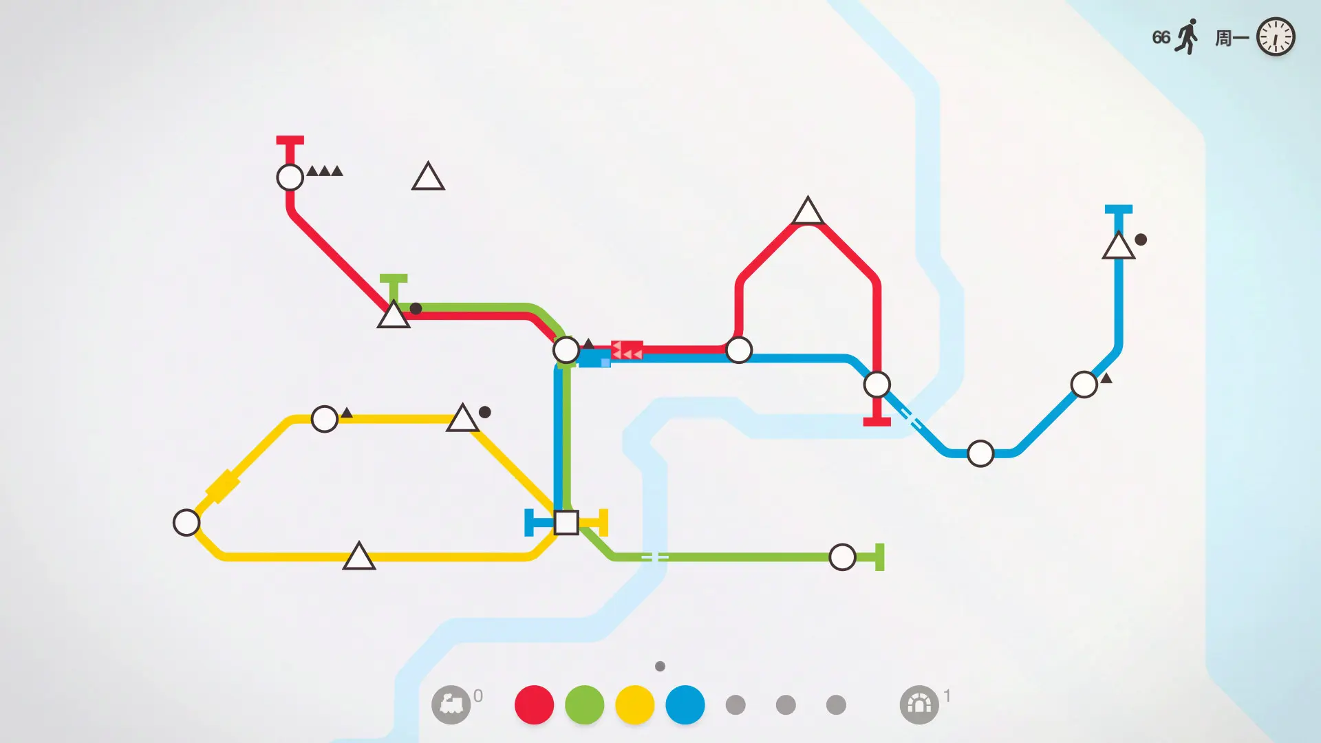 迷你地铁/迷你都市/模拟地铁/Mini Metro 游戏截图