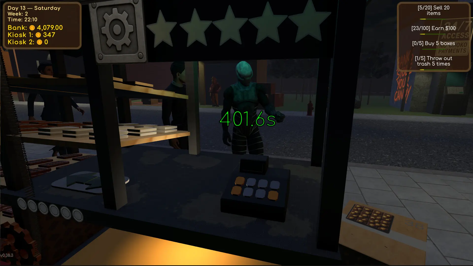 巧克力摊位模拟器/Choco Kiosk Simulator 游戏截图