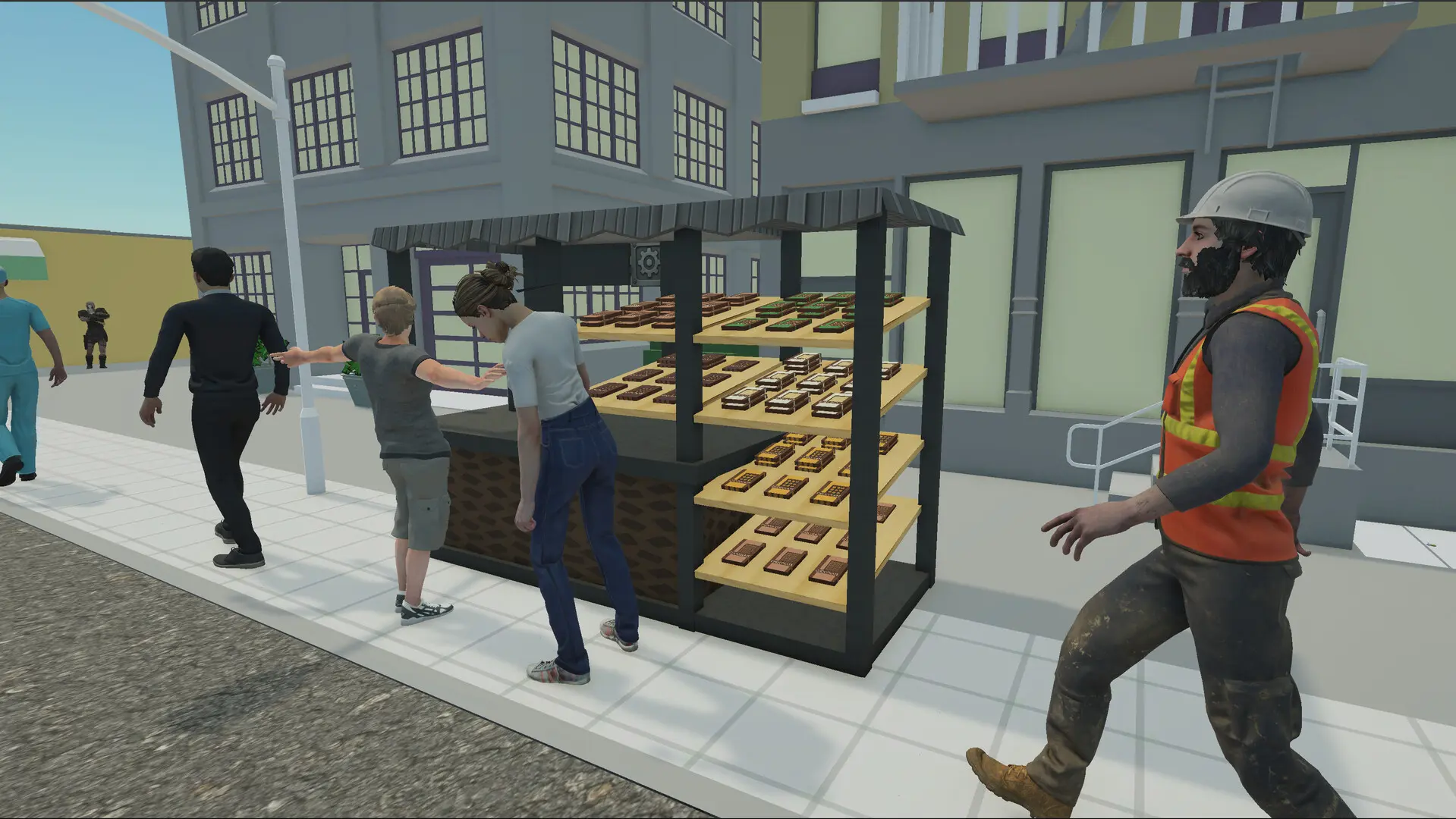 巧克力摊位模拟器/Choco Kiosk Simulator 游戏截图