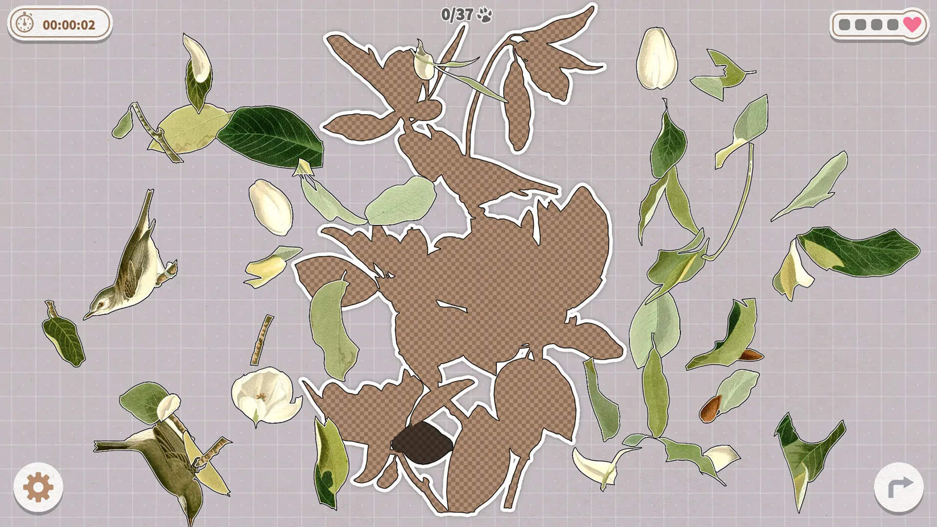 挤在一起的鸟鸟/Birds Huddled Together 游戏截图