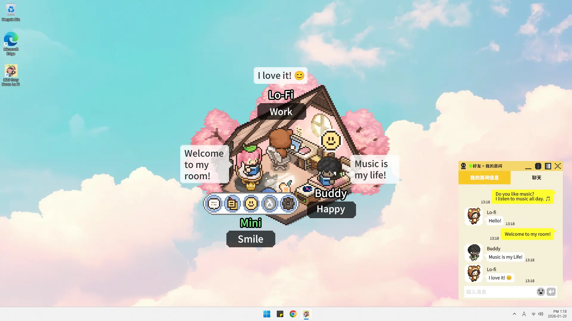 迷你舒适房间:Lo-Fi/Mini Cozy Room: Lo-Fi 游戏截图