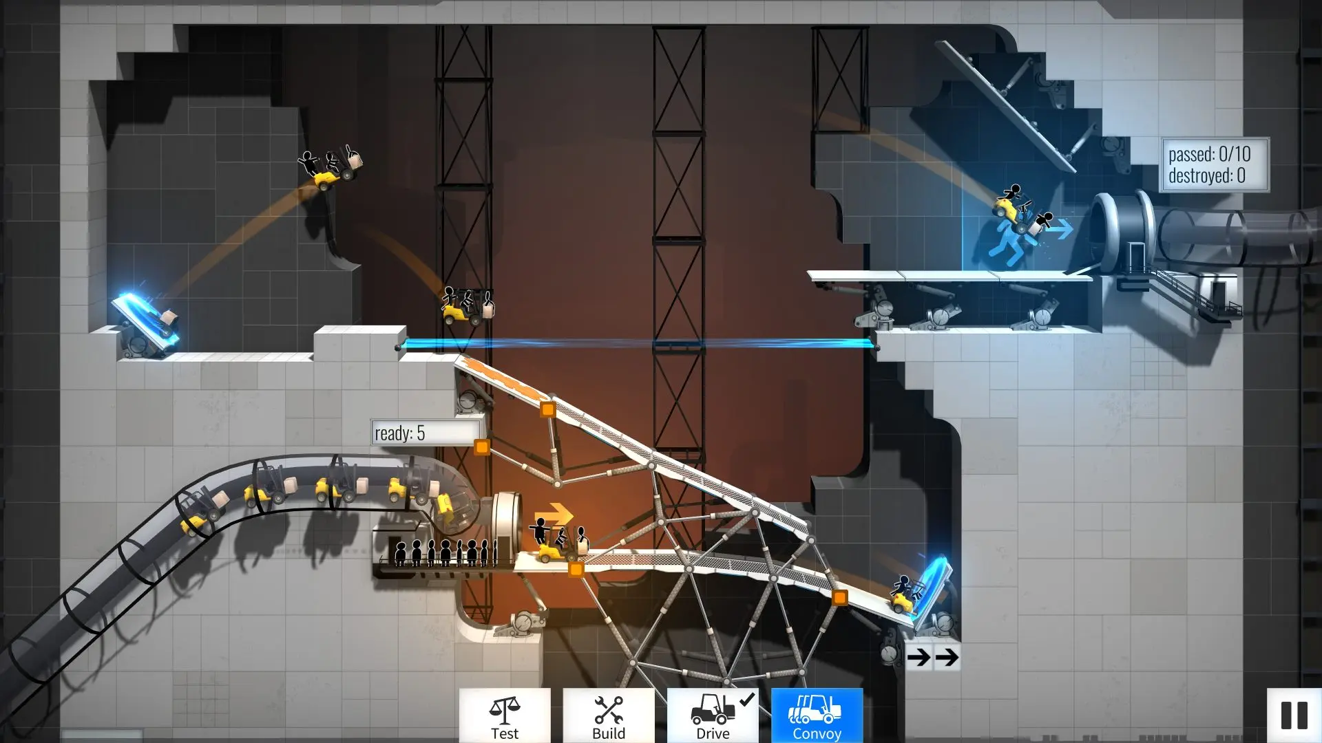 桥梁工程师传送门/Bridge Constructor Portal 游戏截图