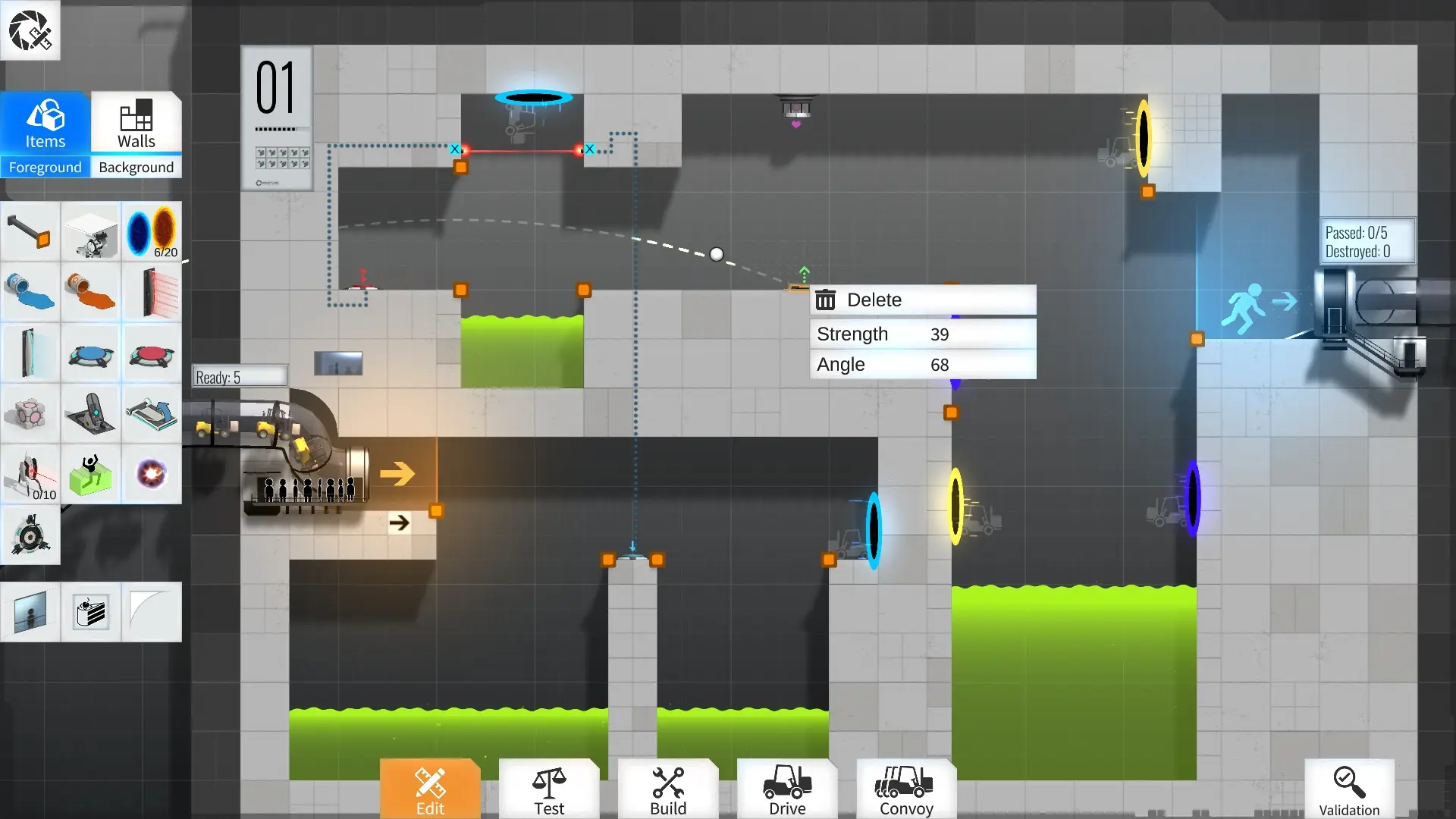 桥梁工程师传送门/Bridge Constructor Portal 游戏截图