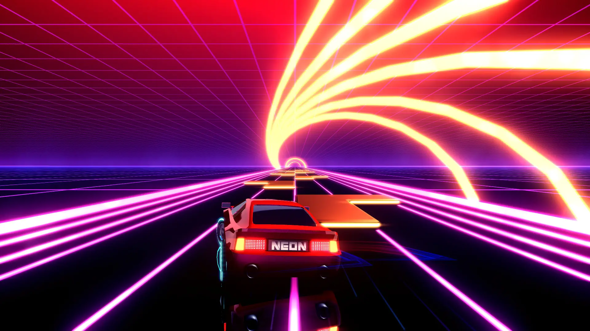 霓虹飞车/Neon Drive 游戏截图