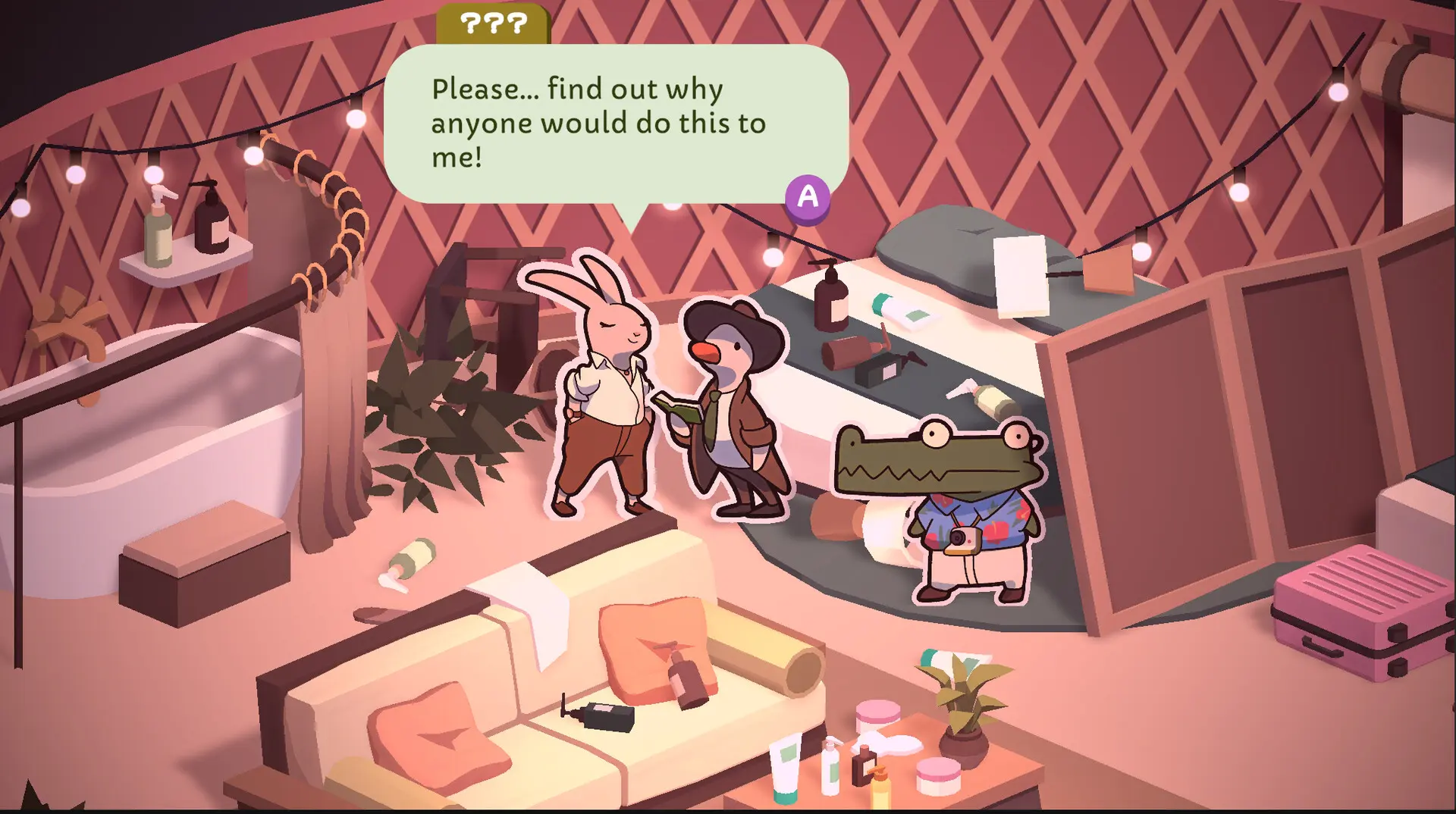 鸭鸭侦探:闹鬼露营地/Duck Detective: The Ghost of Glamping 游戏截图