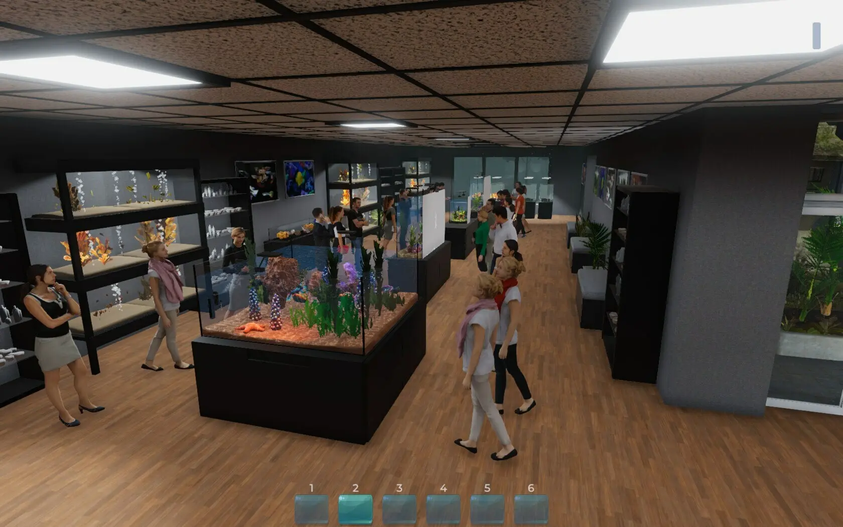 Aquarist - 建造水族馆，养鱼，发展你的事业！ 游戏截图