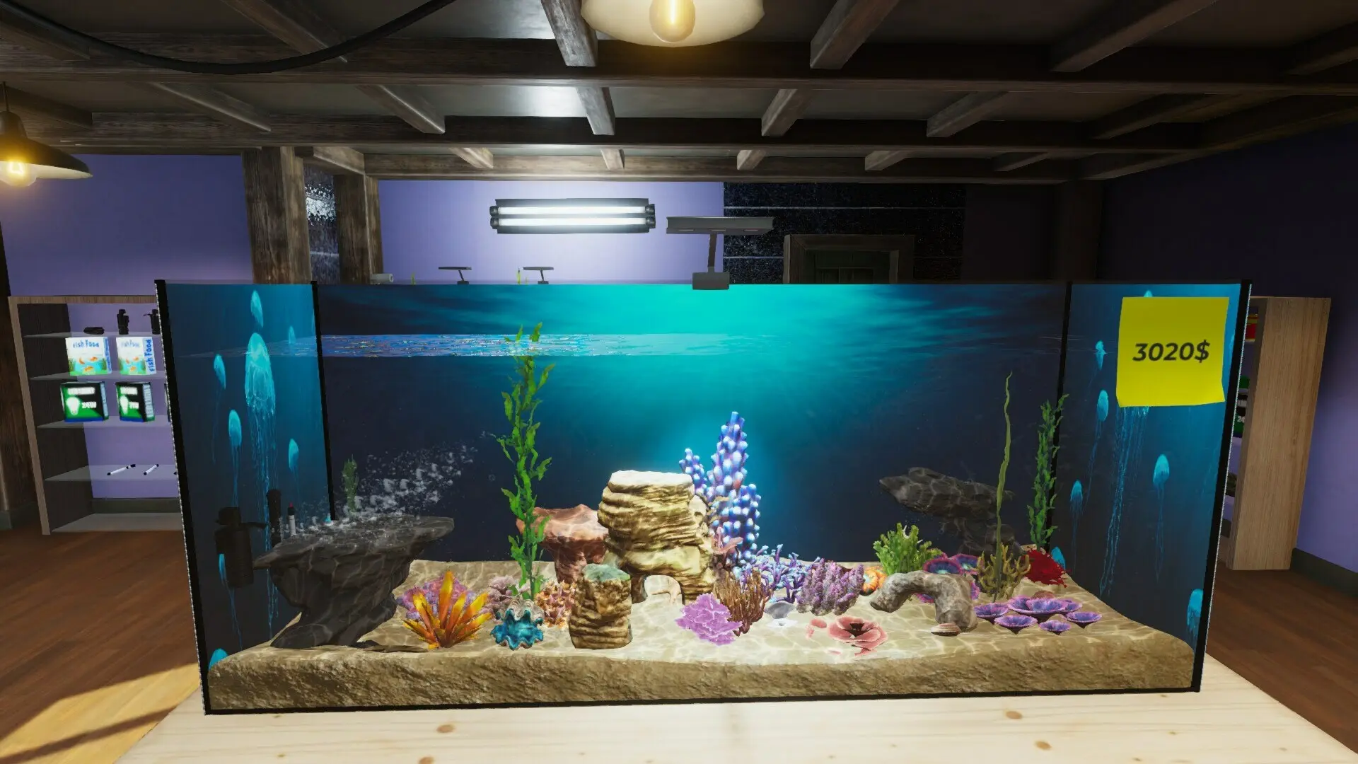 Aquarist - 建造水族馆，养鱼，发展你的事业！ 游戏截图