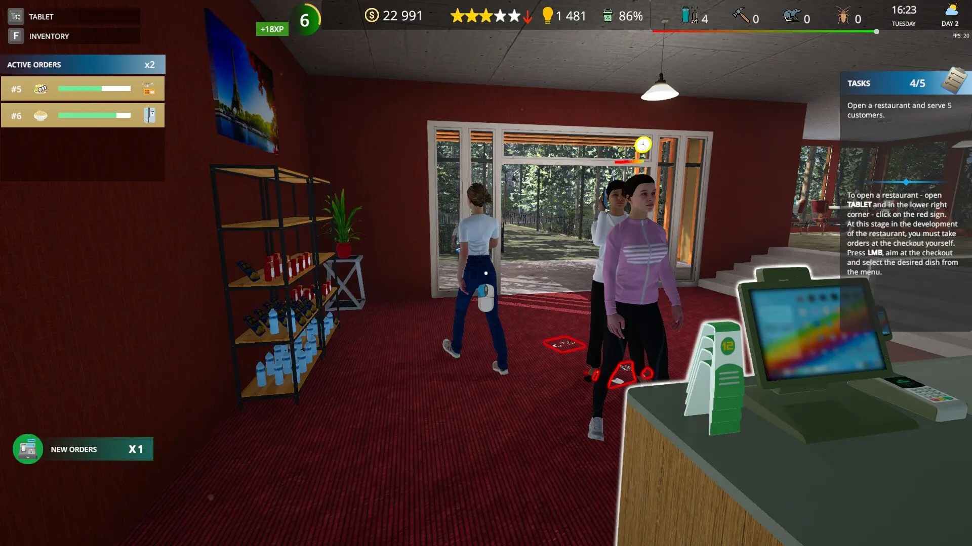 咖啡馆老板模拟/Cafe Owner Simulator 游戏截图