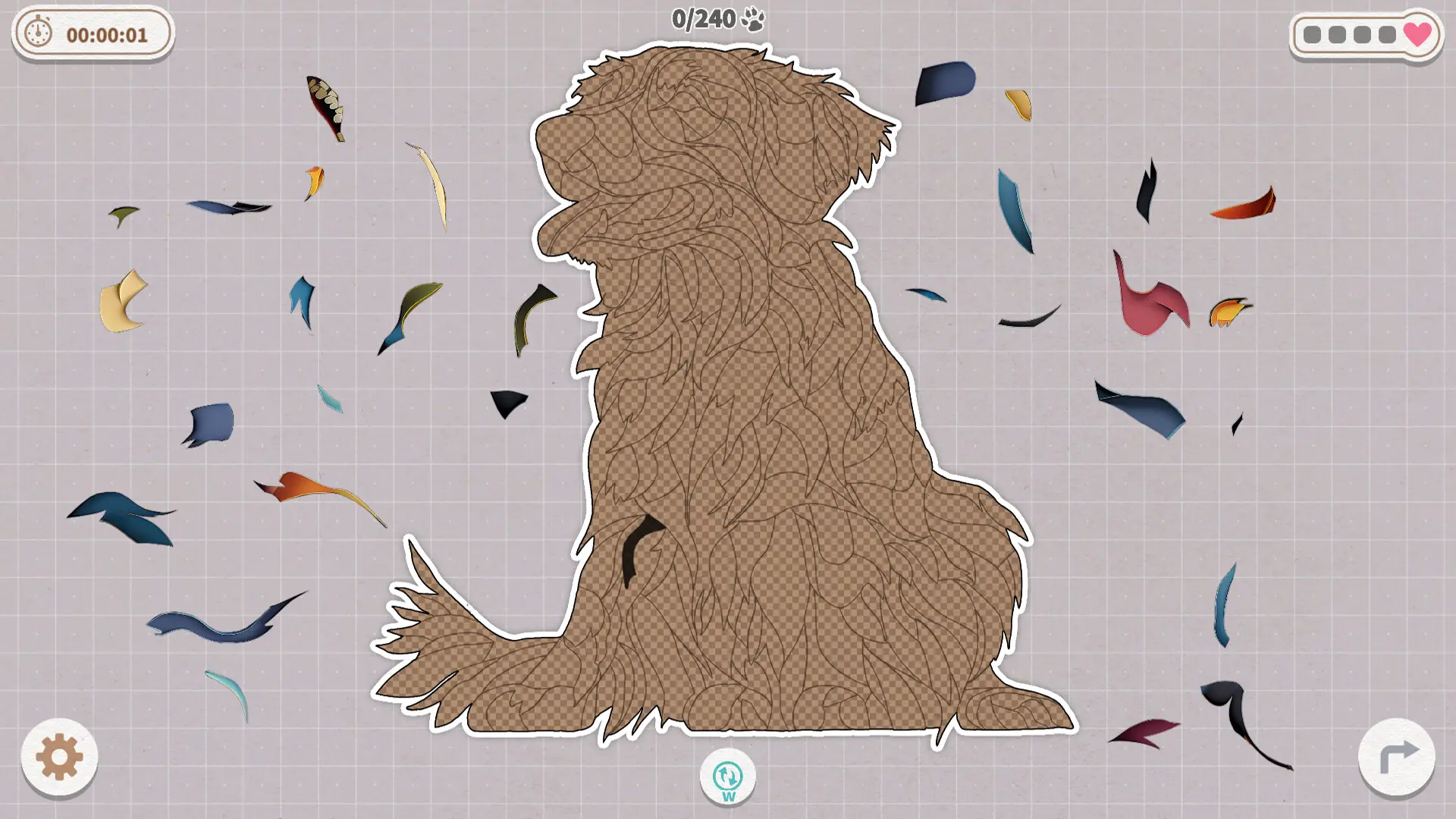 挤在一起的狗狗们/Dogs Huddled Together 游戏截图