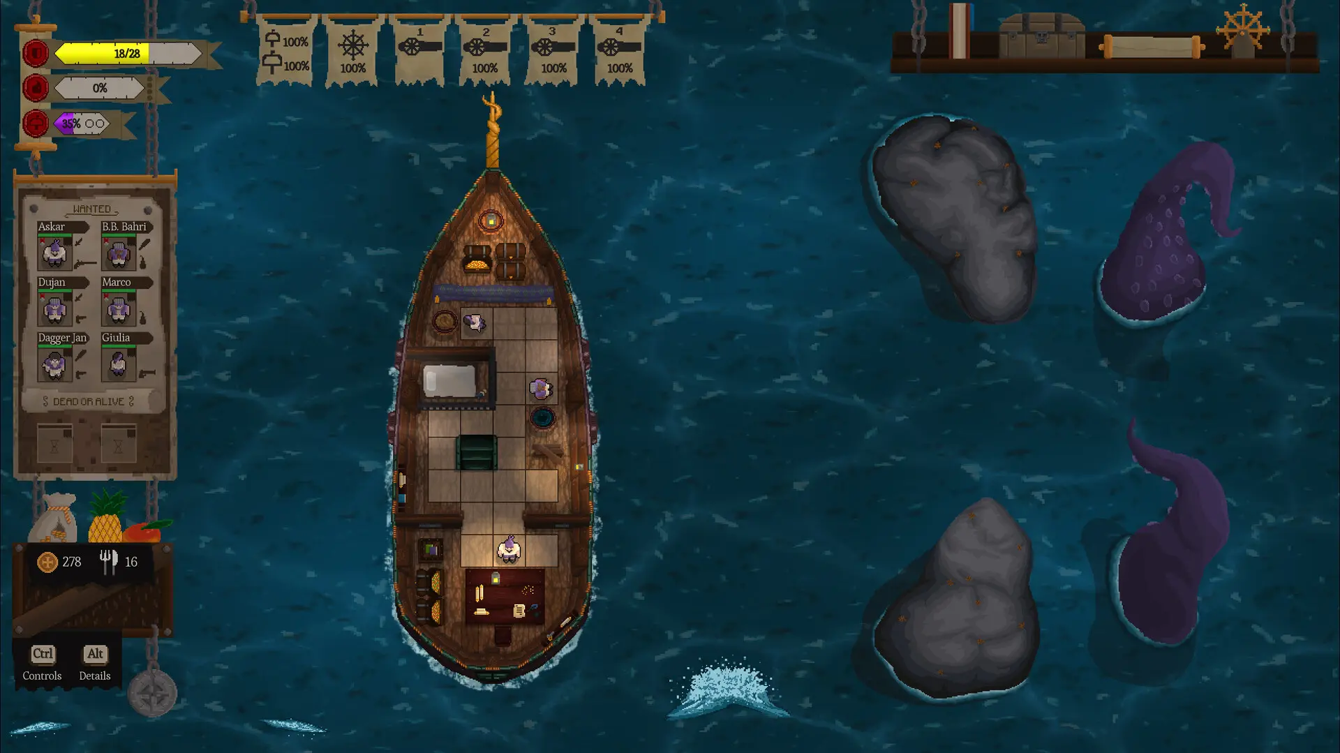 赤海狂盗:卡牌远征/Red Rogue Sea 游戏截图