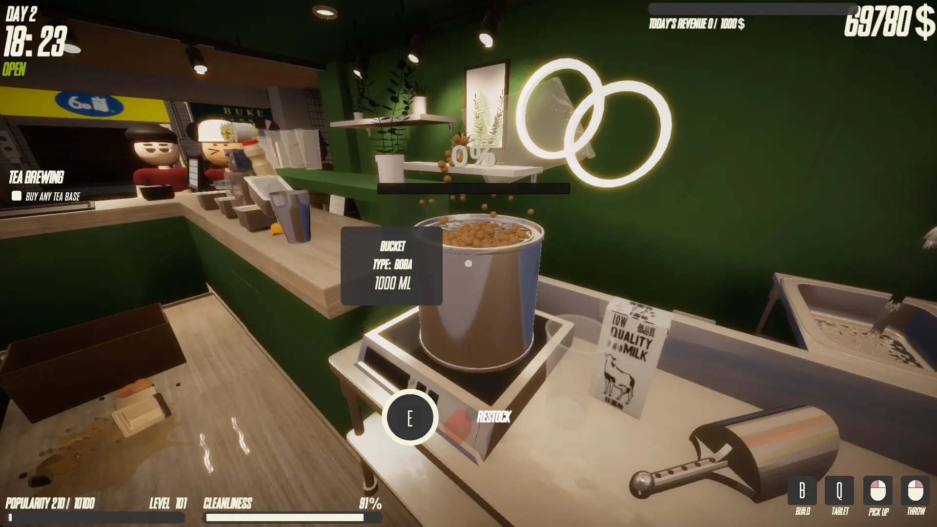 奶茶店模拟器/Boba Tea Shop Simulator 游戏截图