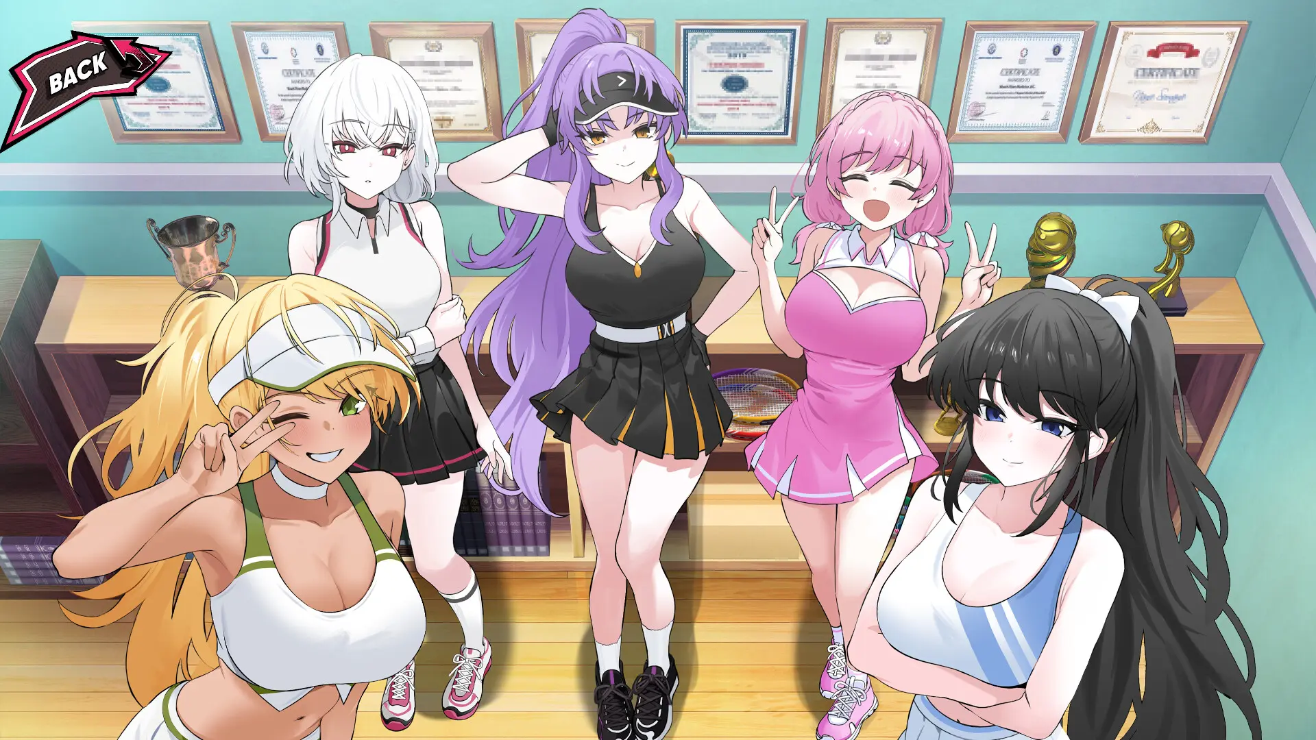 网球天使/Academy Love Saga: Tennis Angels 游戏截图
