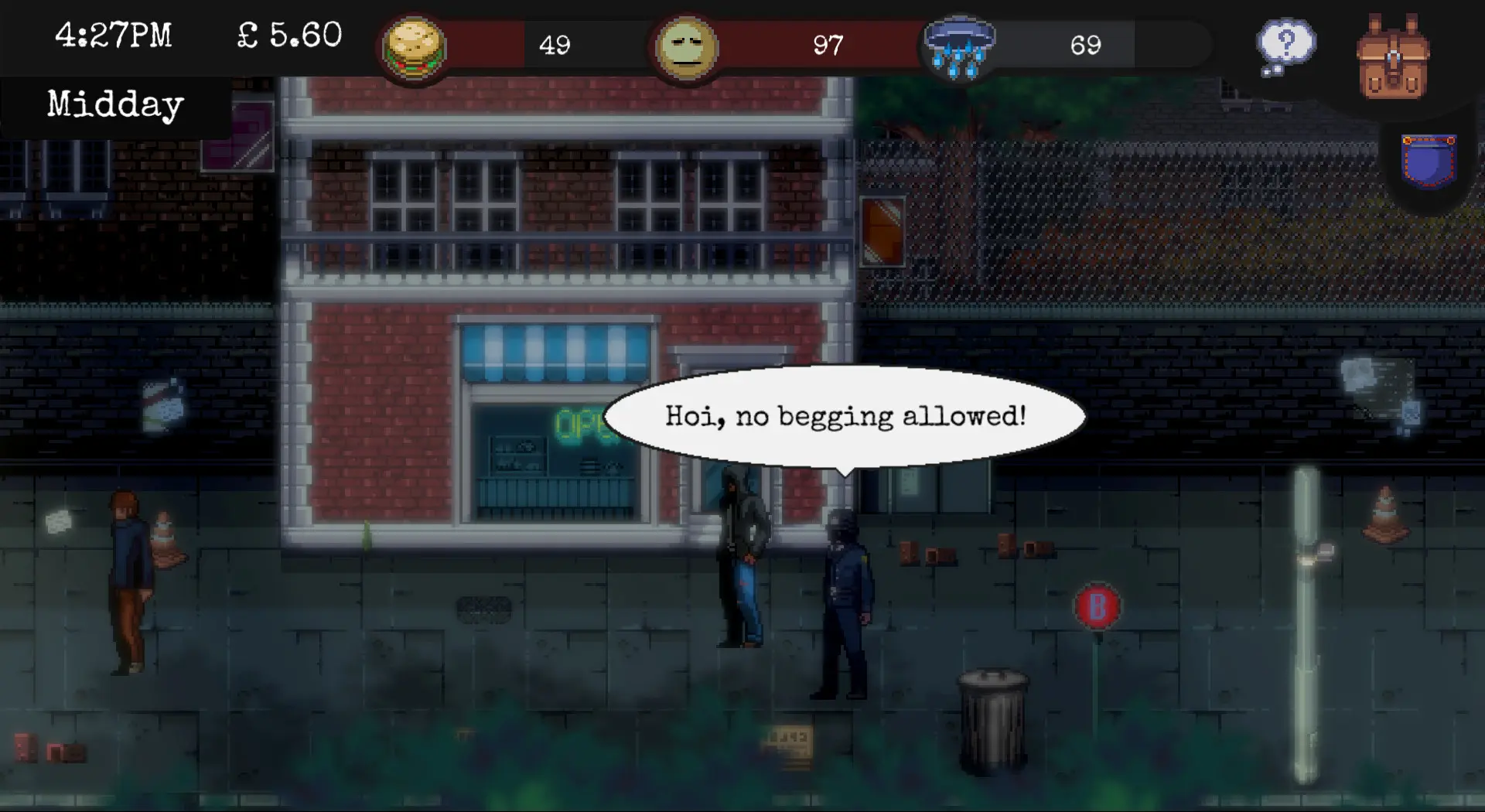 CHANGE:无家可归的生存体验/CHANGE: A Homeless Survival Experience 游戏截图