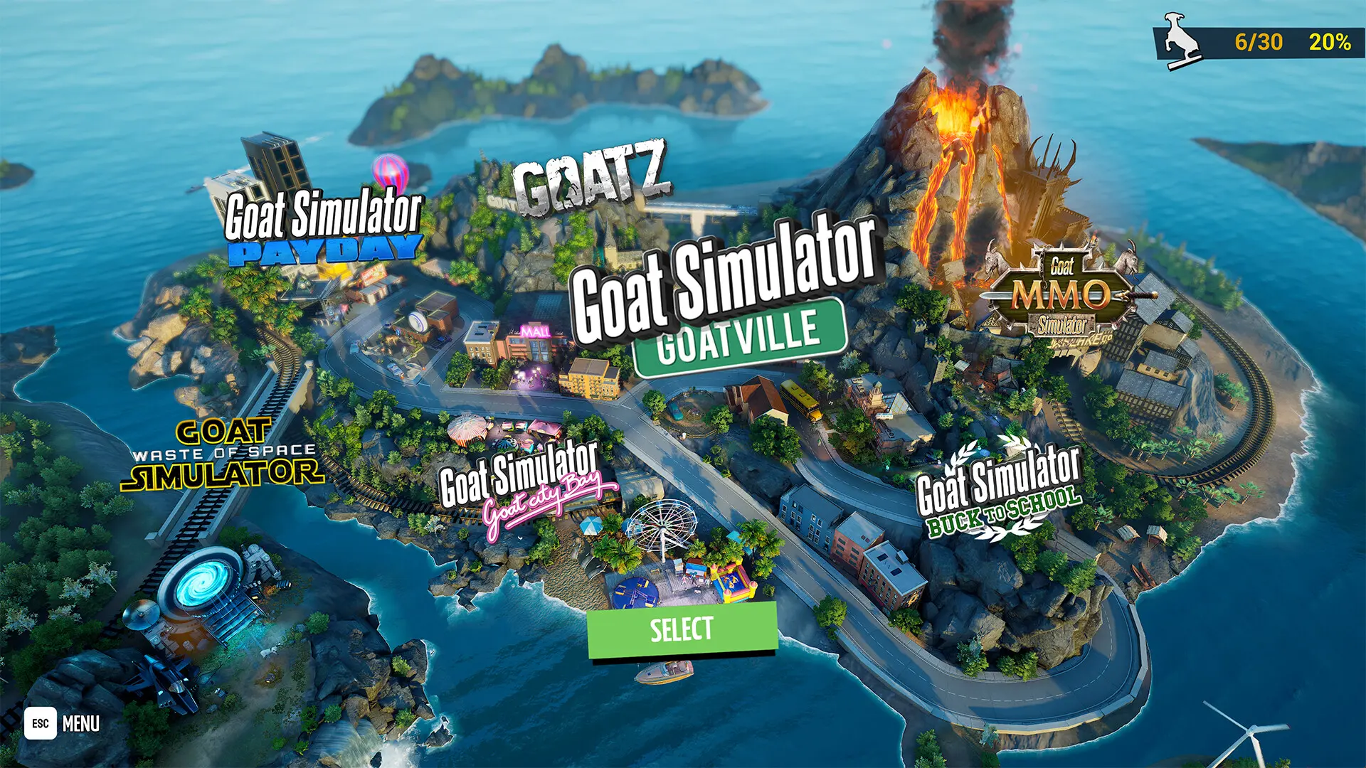 山羊模拟器：重制版/Goat Simulator: Remastered 游戏截图