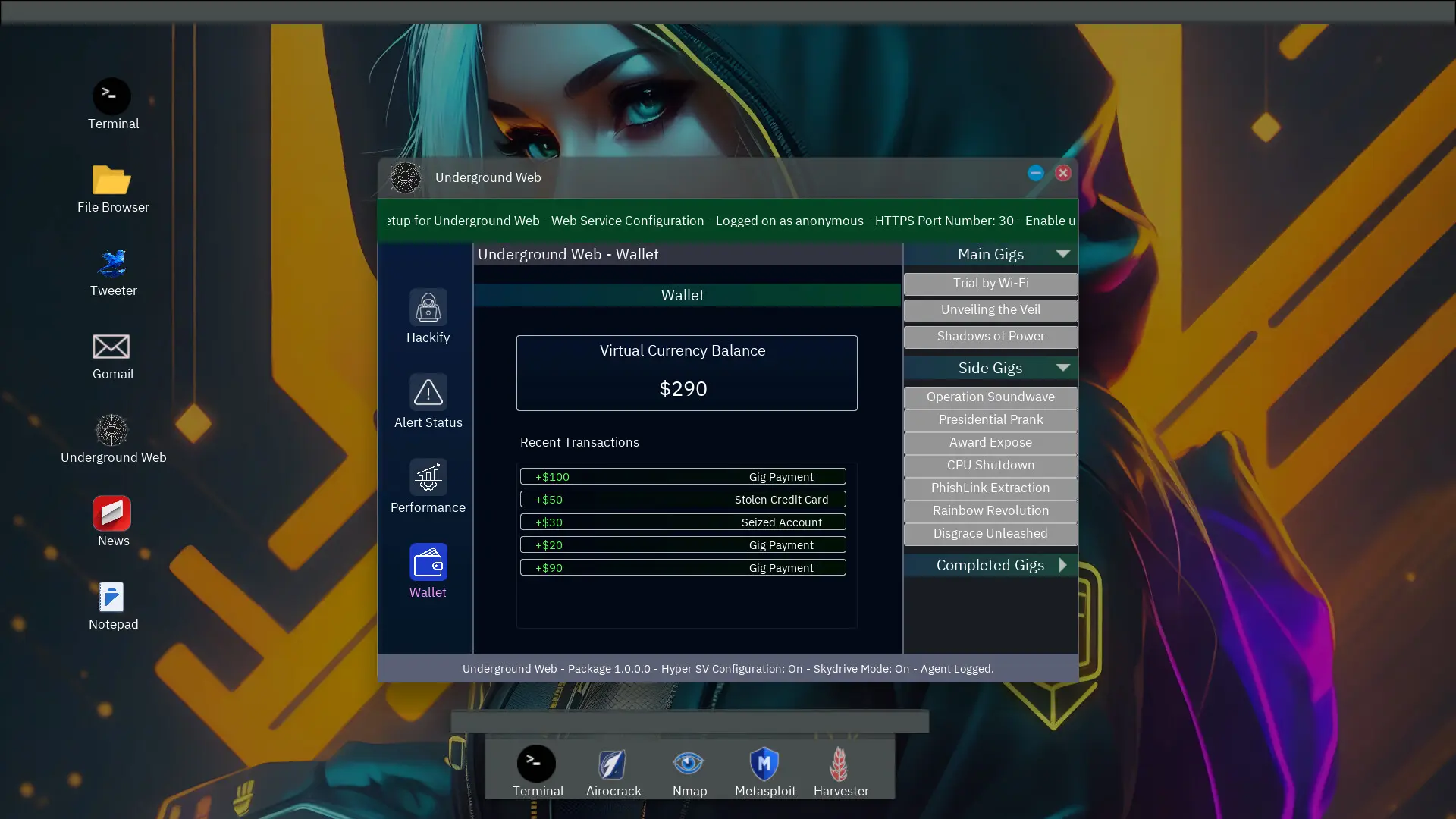 匿名黑客模拟器/Anonymous Hacker Simulator 游戏截图