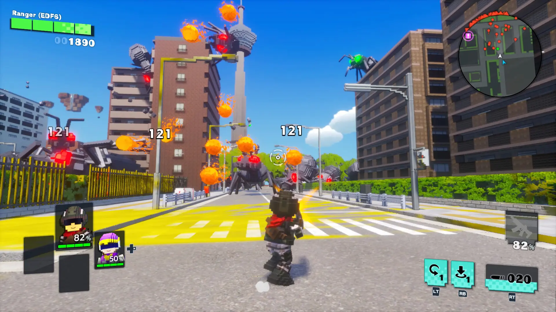 数码方块地球防卫军2/EARTH DEFENSE FORCE: WORLD BROTHERS 2 游戏截图