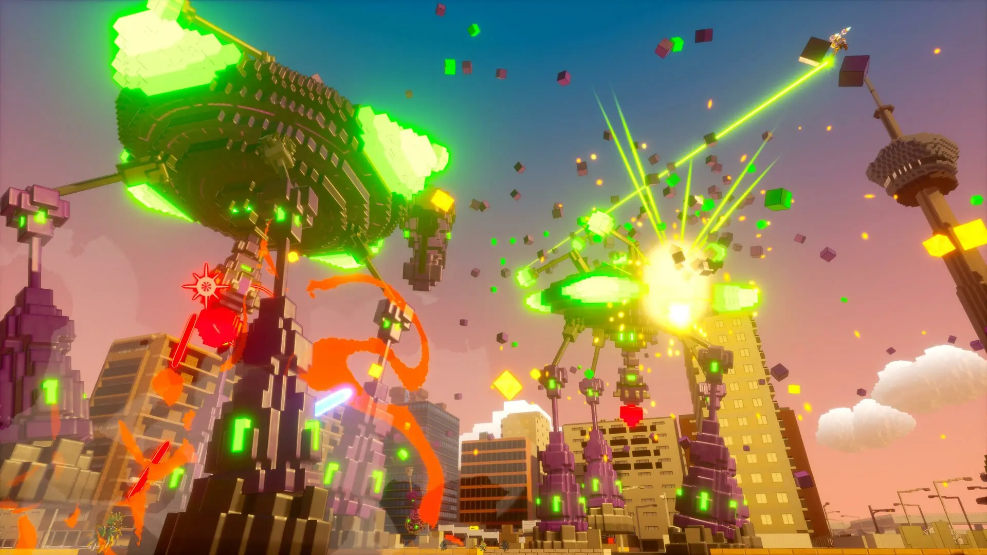 数码方块地球防卫军2/EARTH DEFENSE FORCE: WORLD BROTHERS 2 游戏截图