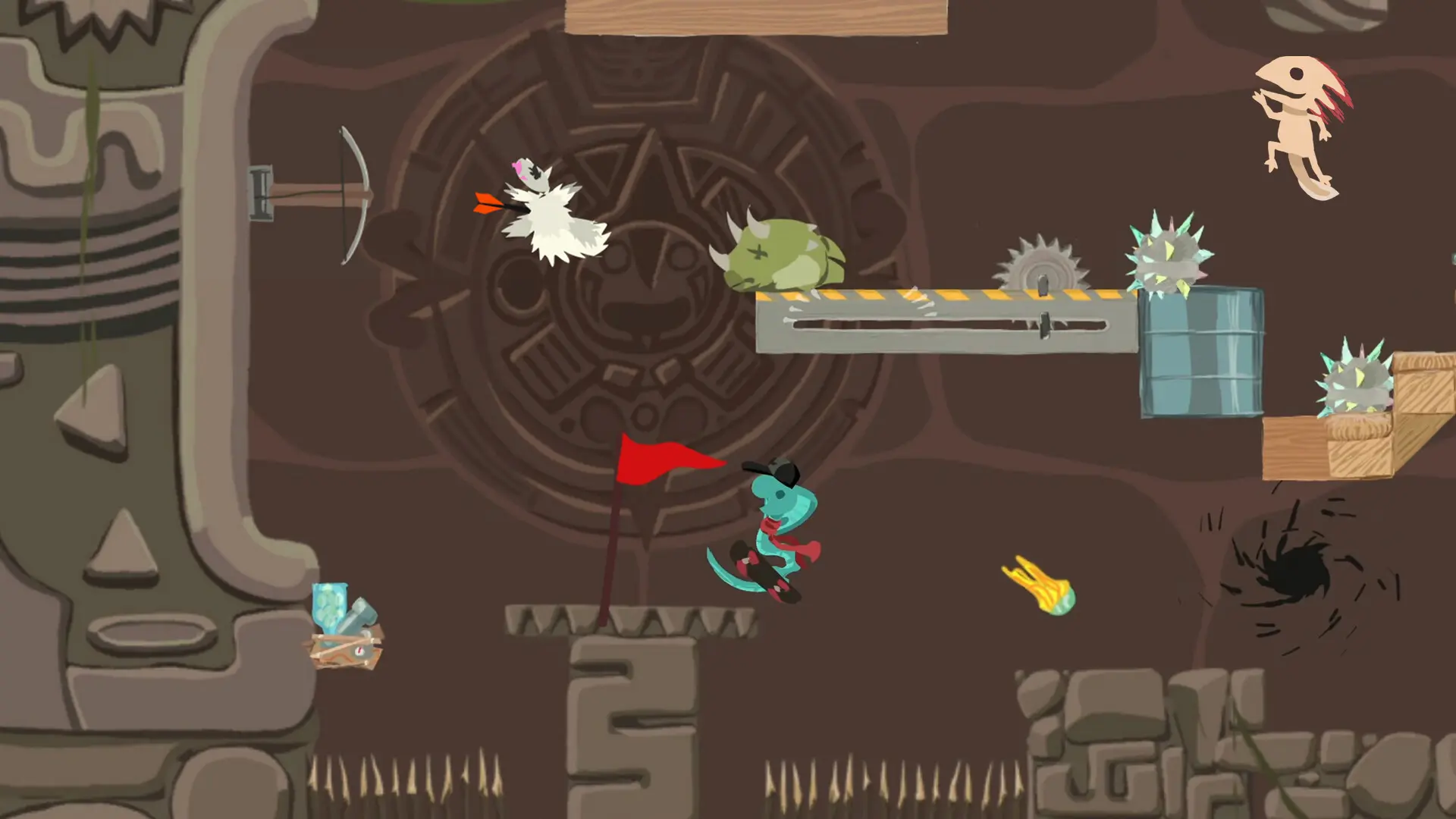 超级鸡马/Ultimate Chicken Horse/支持网络联机 游戏截图