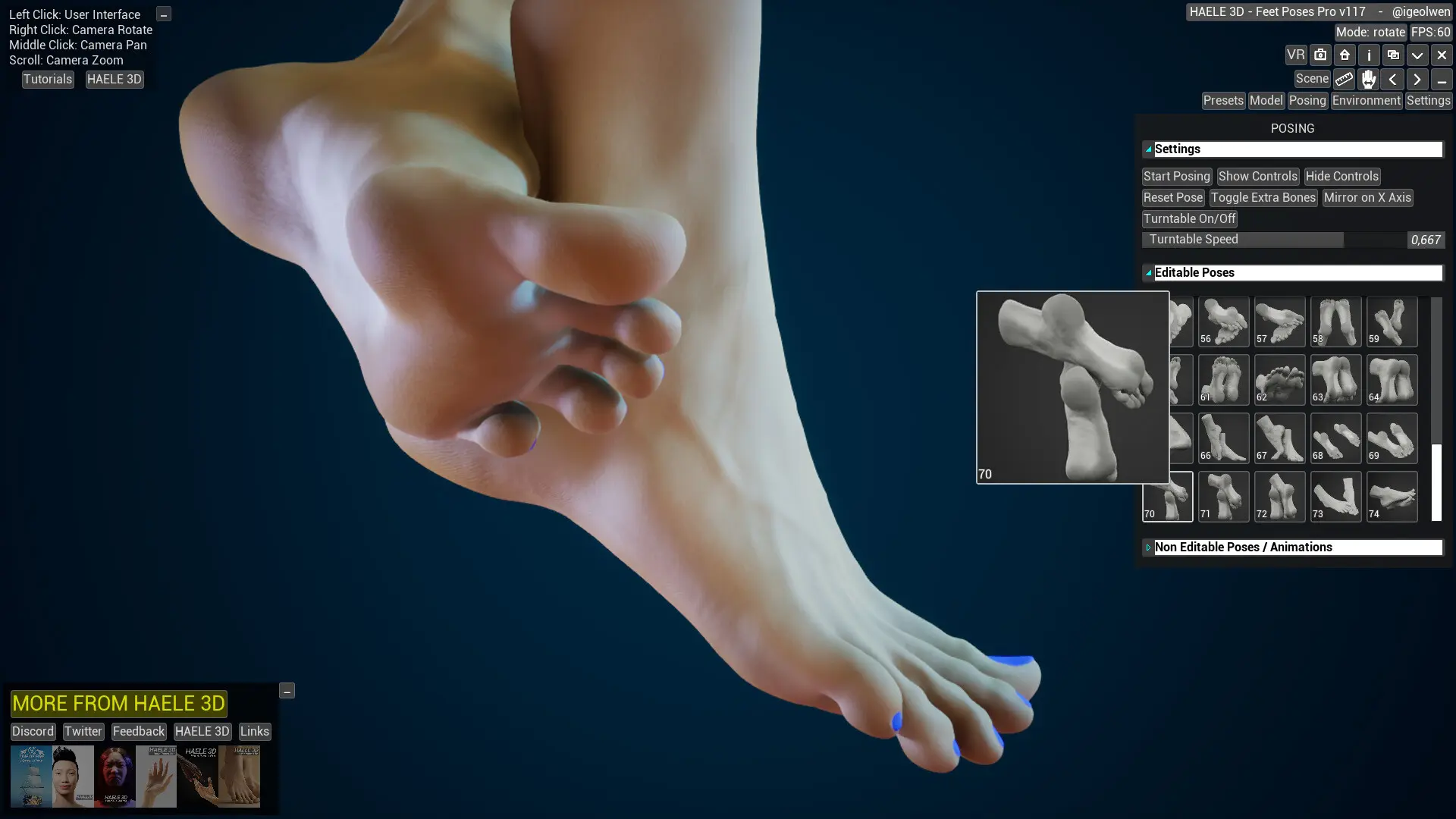 足部造型模拟器 - 专业版/HAELE 3D - Feet Poser Pro 游戏截图