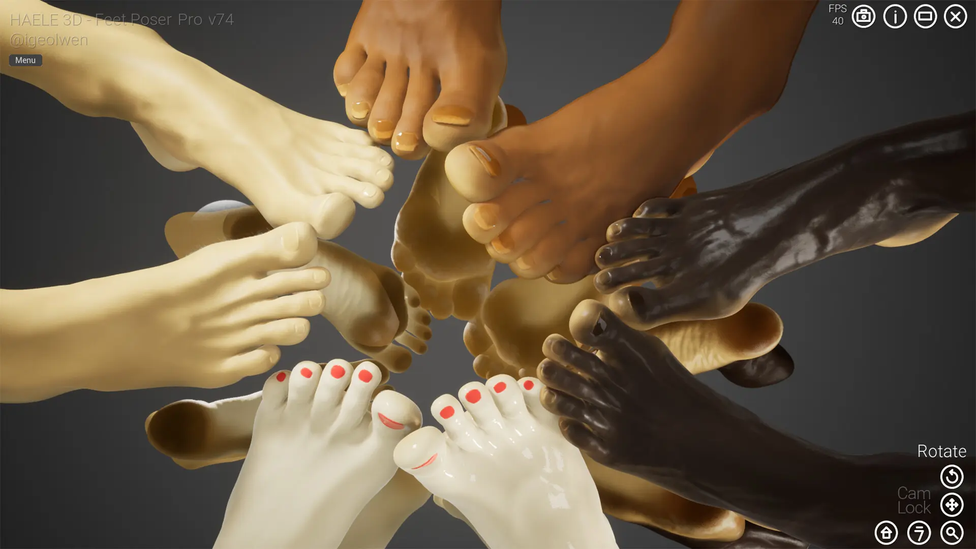 足部造型模拟器 - 专业版/HAELE 3D - Feet Poser Pro 游戏截图