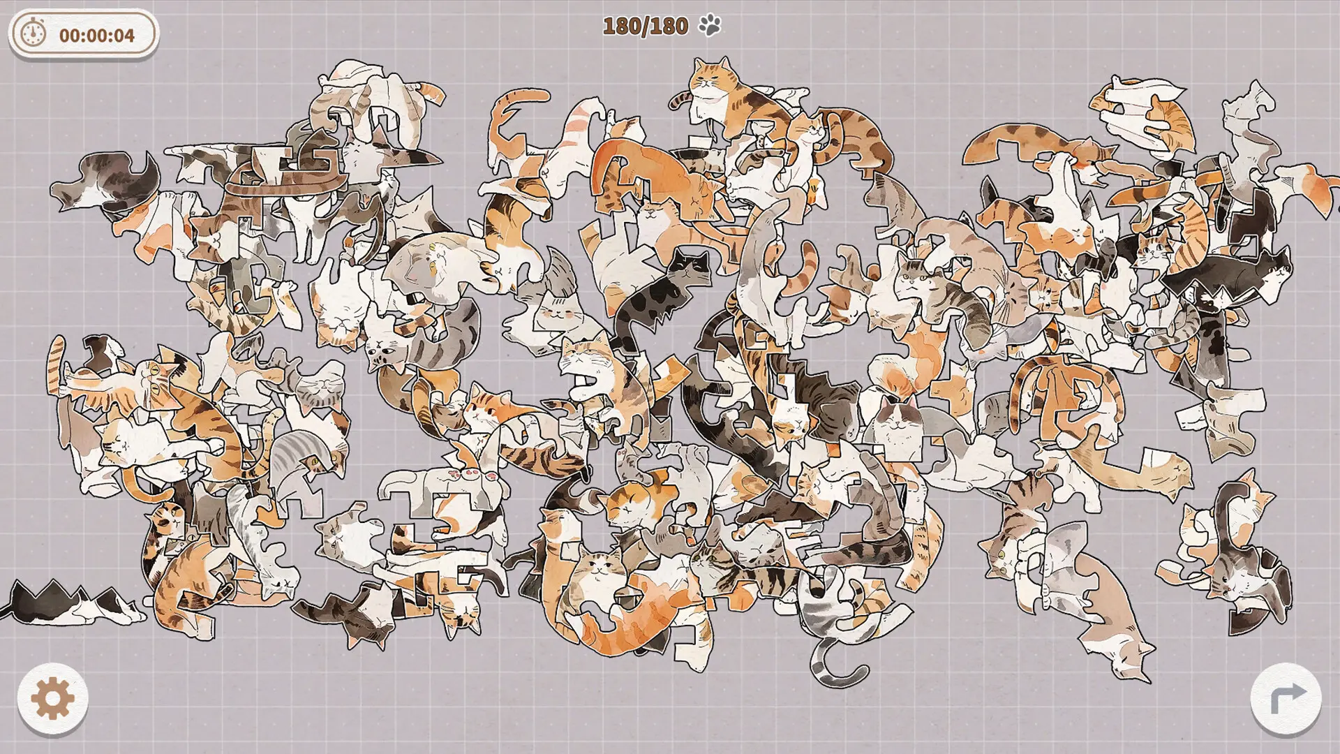 挤在一起的猫猫/Cats Huddled Together 游戏截图