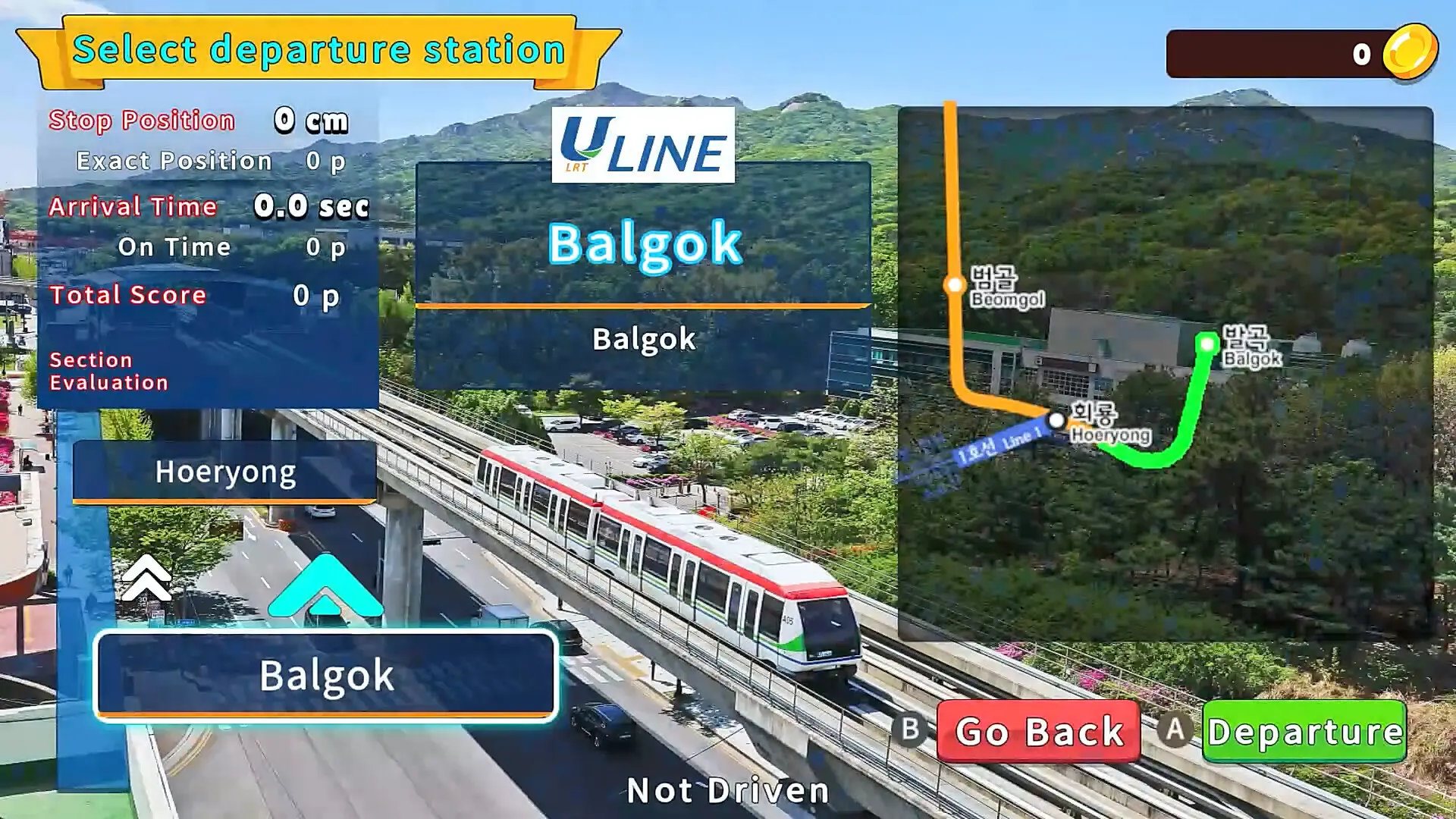 韩国轨道驾驶之旅:轻轨乌镇部/Korean Rail Driving Tour-LRT Uijeongbu 游戏截图